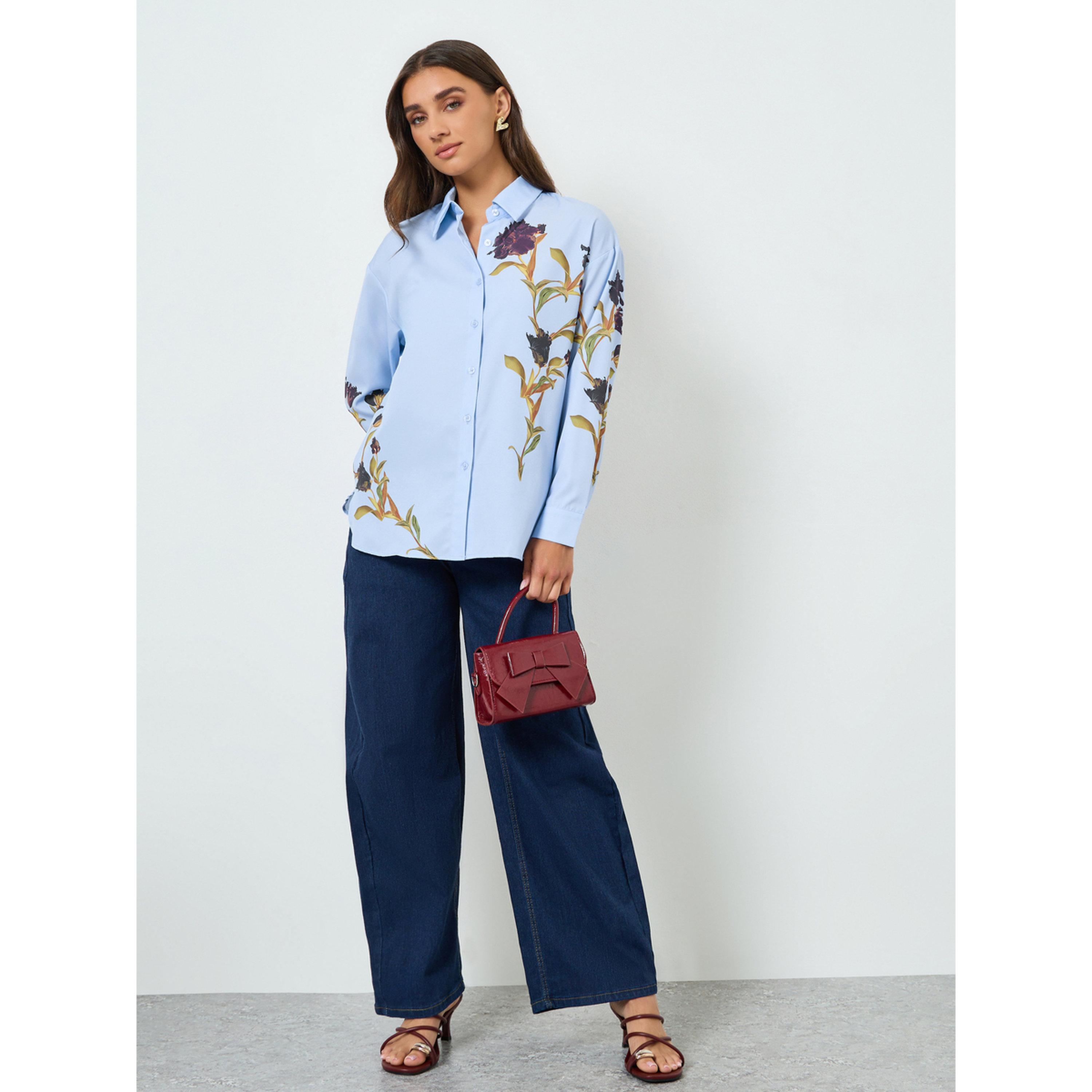 بلوزة واسعة بطبعة زهور بليسمنت-women-clothing-shirtsandblouses-shirts-image-2