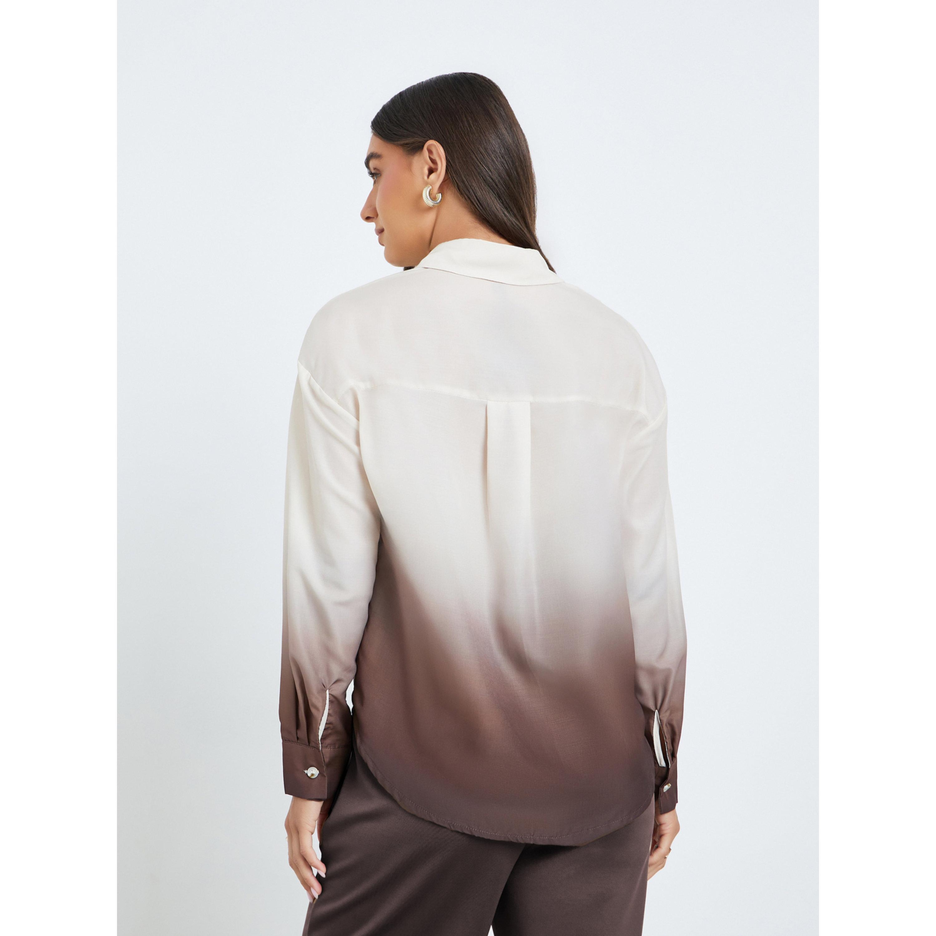 بلوزة بطبعة أومبري مع أزرار-women-clothing-shirtsandblouses-shirts-image-5