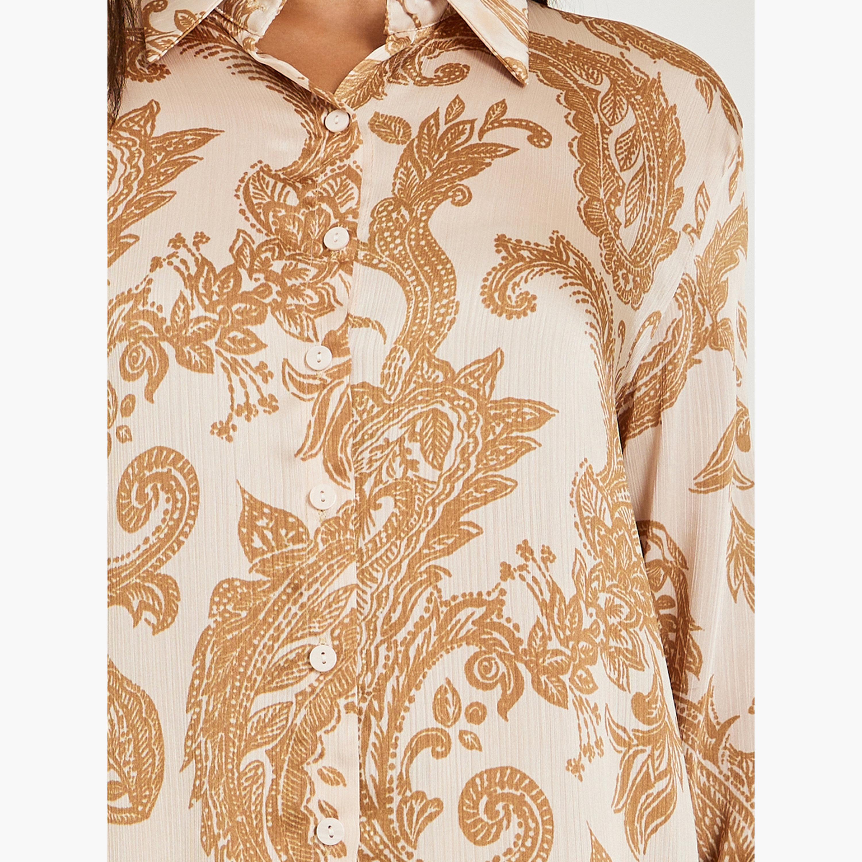 بلوزة ساتان بأكمام طويلة وطبعة بيزلي-women-clothing-shirtsandblouses-shirts-image-4
