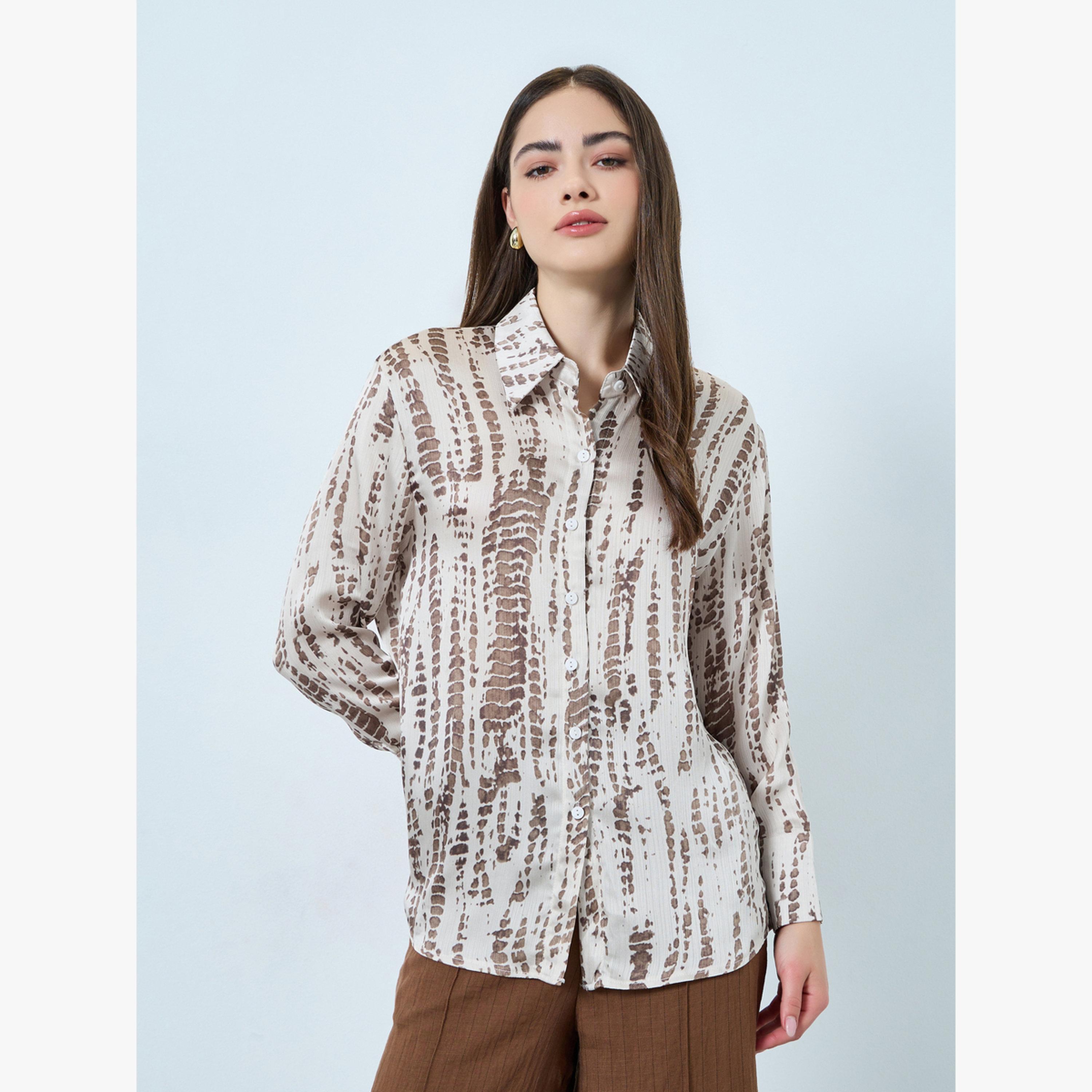 بلوزة بأكمام طويلة وطبعة تجريدية-women-clothing-shirtsandblouses-blouses-image-1