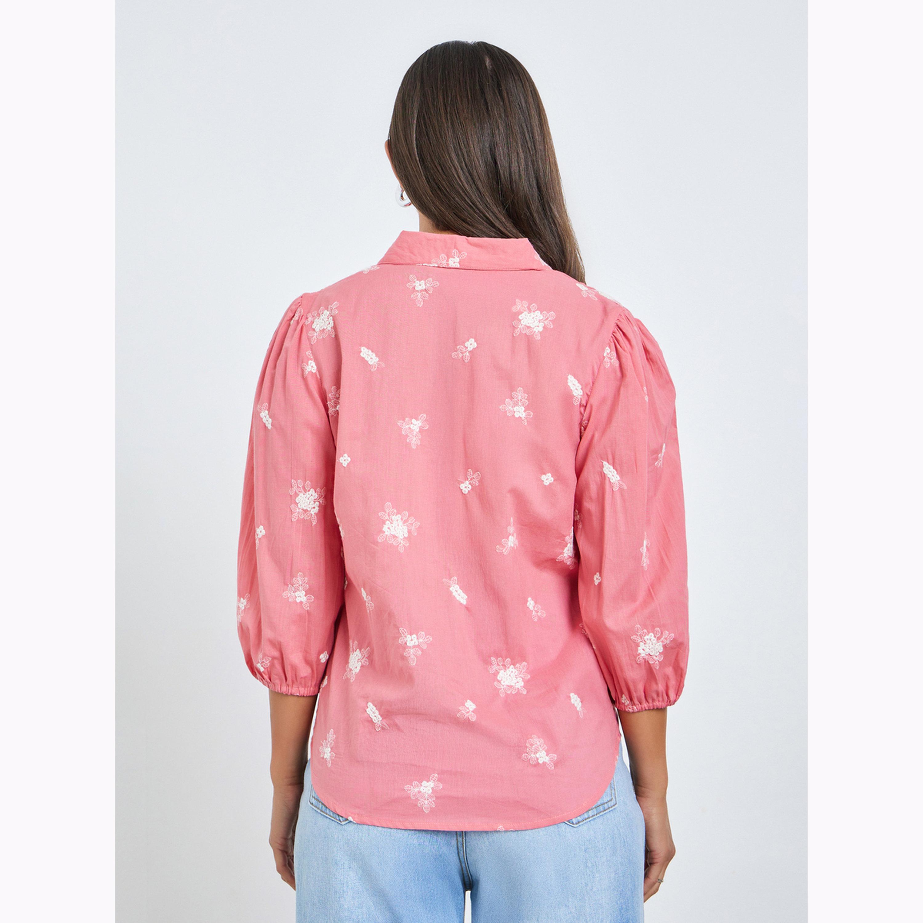 بلوزة بأكمام منفوخة مطرزة-women-clothing-shirtsandblouses-shirts-image-4
