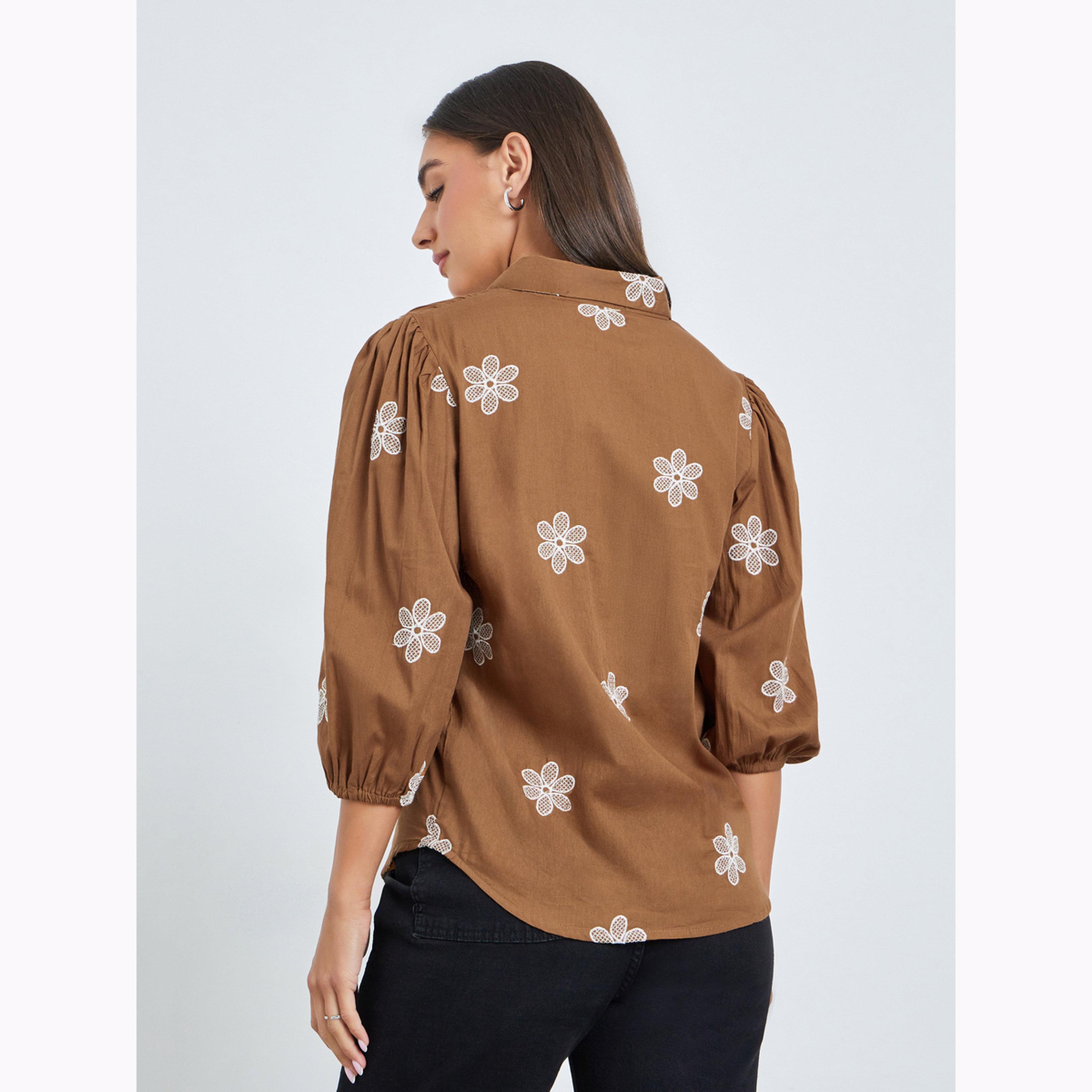 بلوزة بأكمام منفوخة مطرزة-women-clothing-shirtsandblouses-shirts-image-4