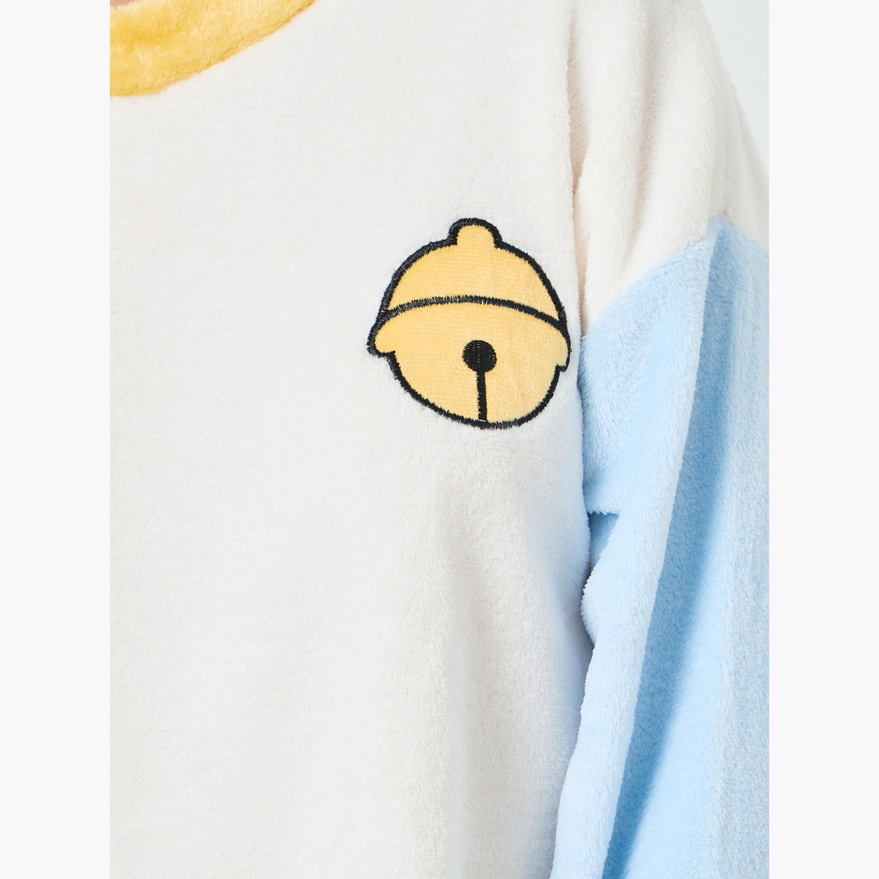طقم بيجاما من بنطال وبلوزة فليس بأكمام طويلة مريحة-women-clothing-nightwear-pyjamas-longsets-image-3
