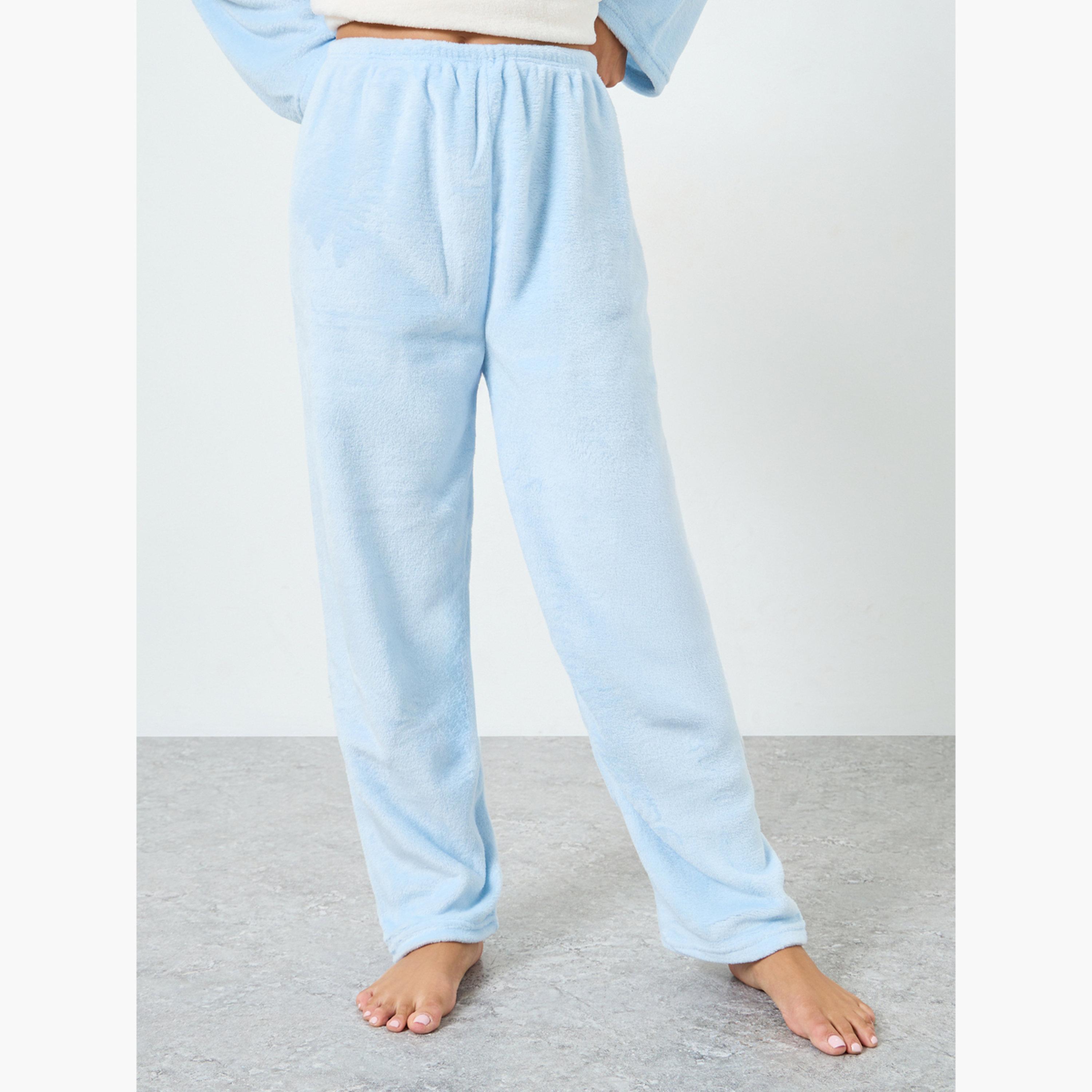 Styli Cozy Fleece Long Sleeve Top and Pyjama Set-women-clothing-nightwear-pyjamas-longsets-image-4
