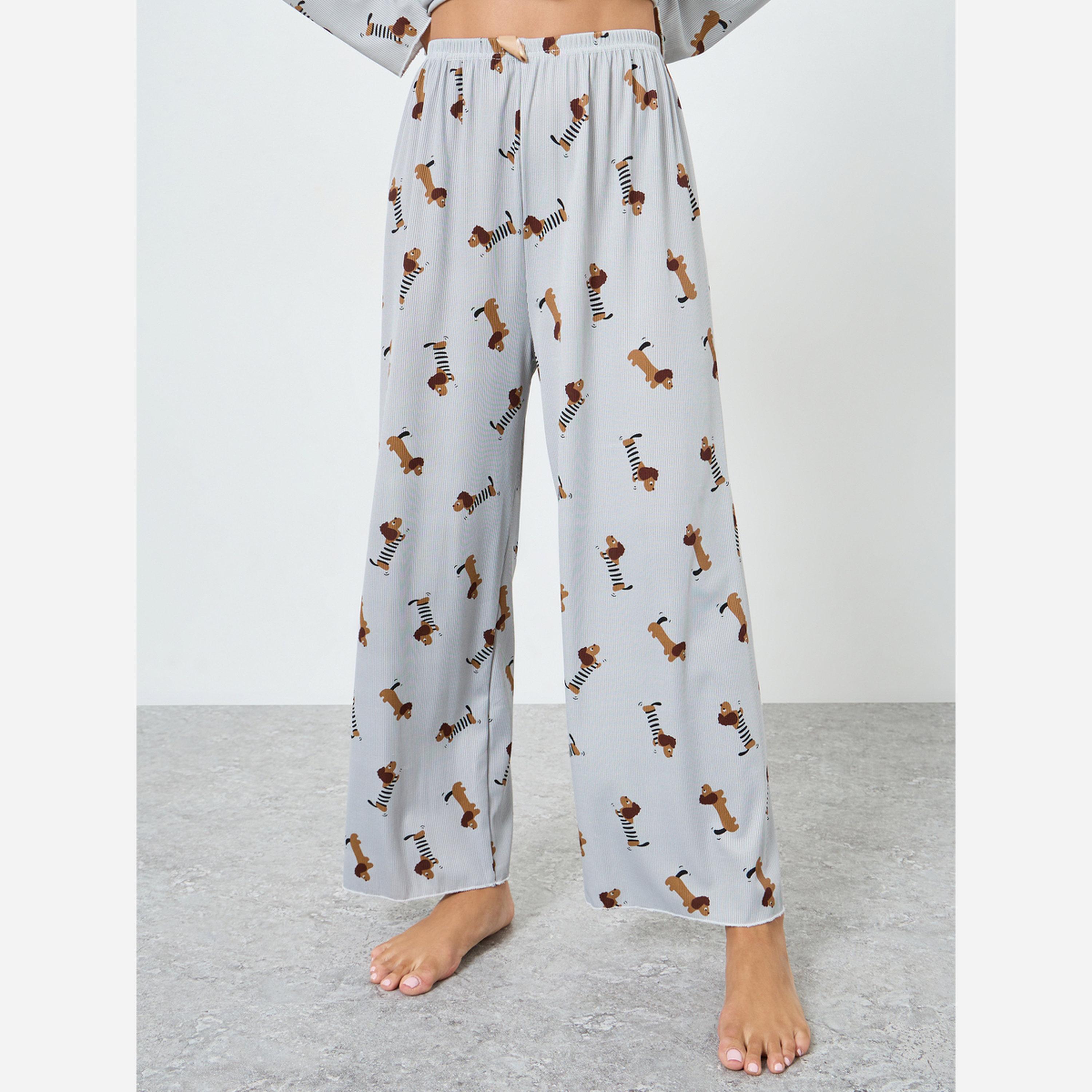 ستايلي - بيجاما بطبعة-women-clothing-nightwear-pyjamas-longsets-image-4