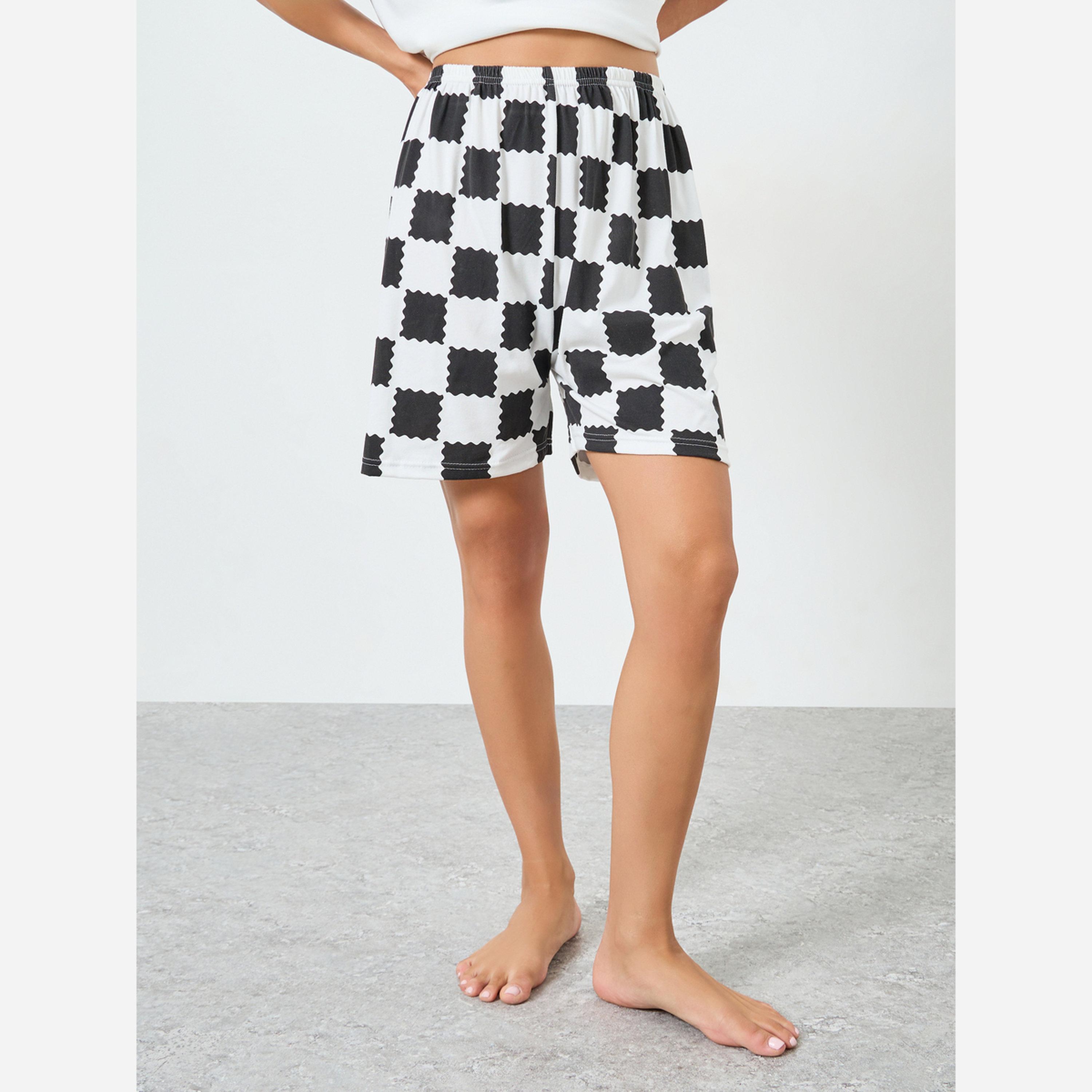 ستايلي - بيجاما بطبعة-women-clothing-nightwear-pyjamas-shortsets-image-4