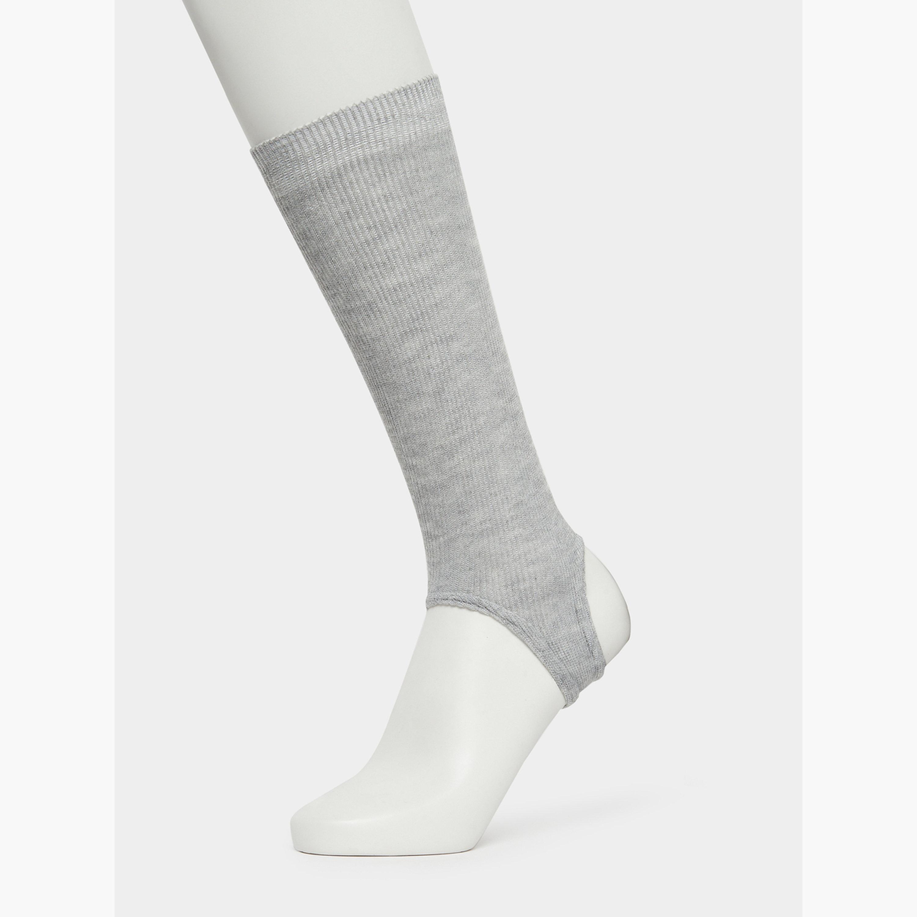 Styli Pack of 2 - Plain Footless Socks-women-socksandstockings-image-2