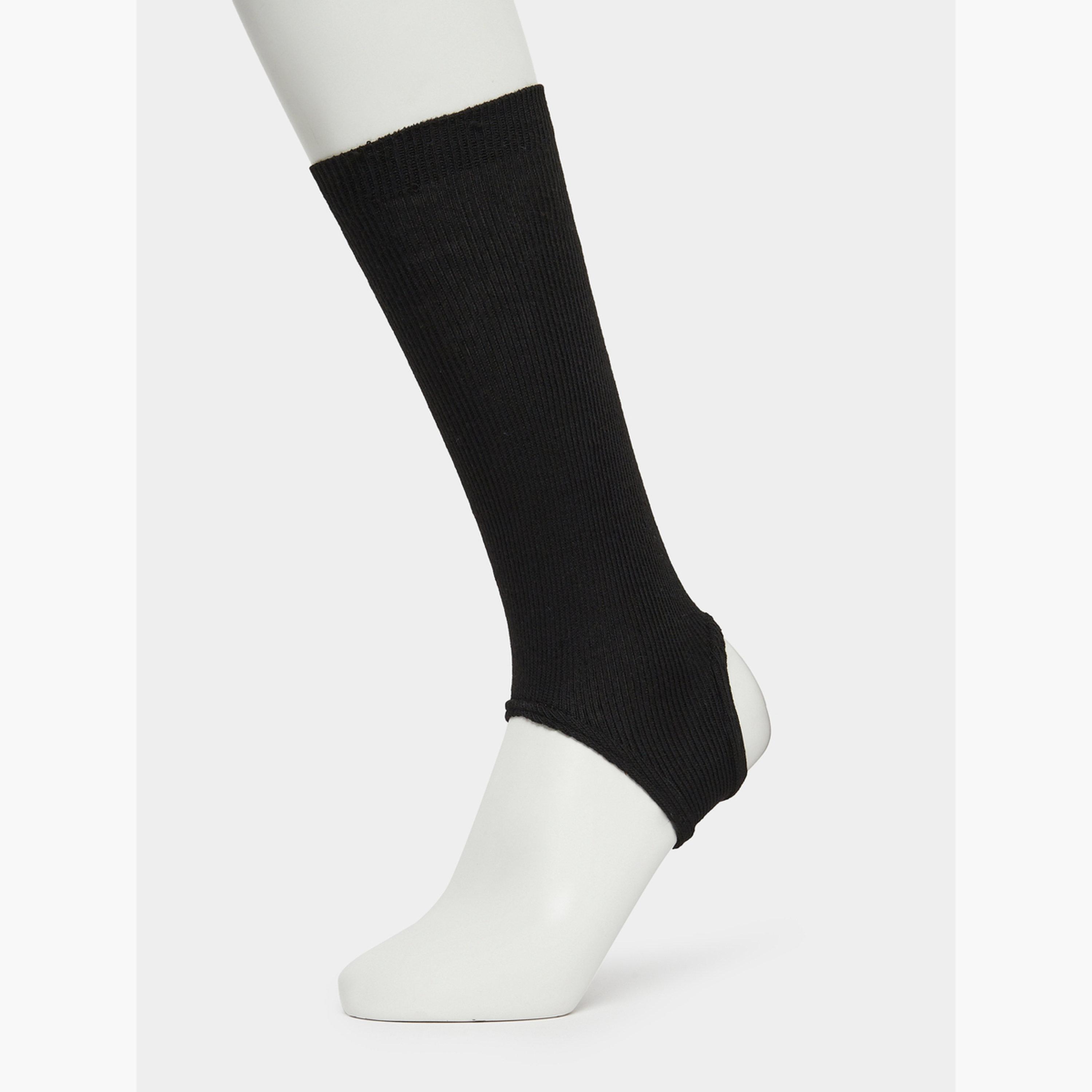Styli Pack of 2 - Plain Footless Socks-women-socksandstockings-image-4