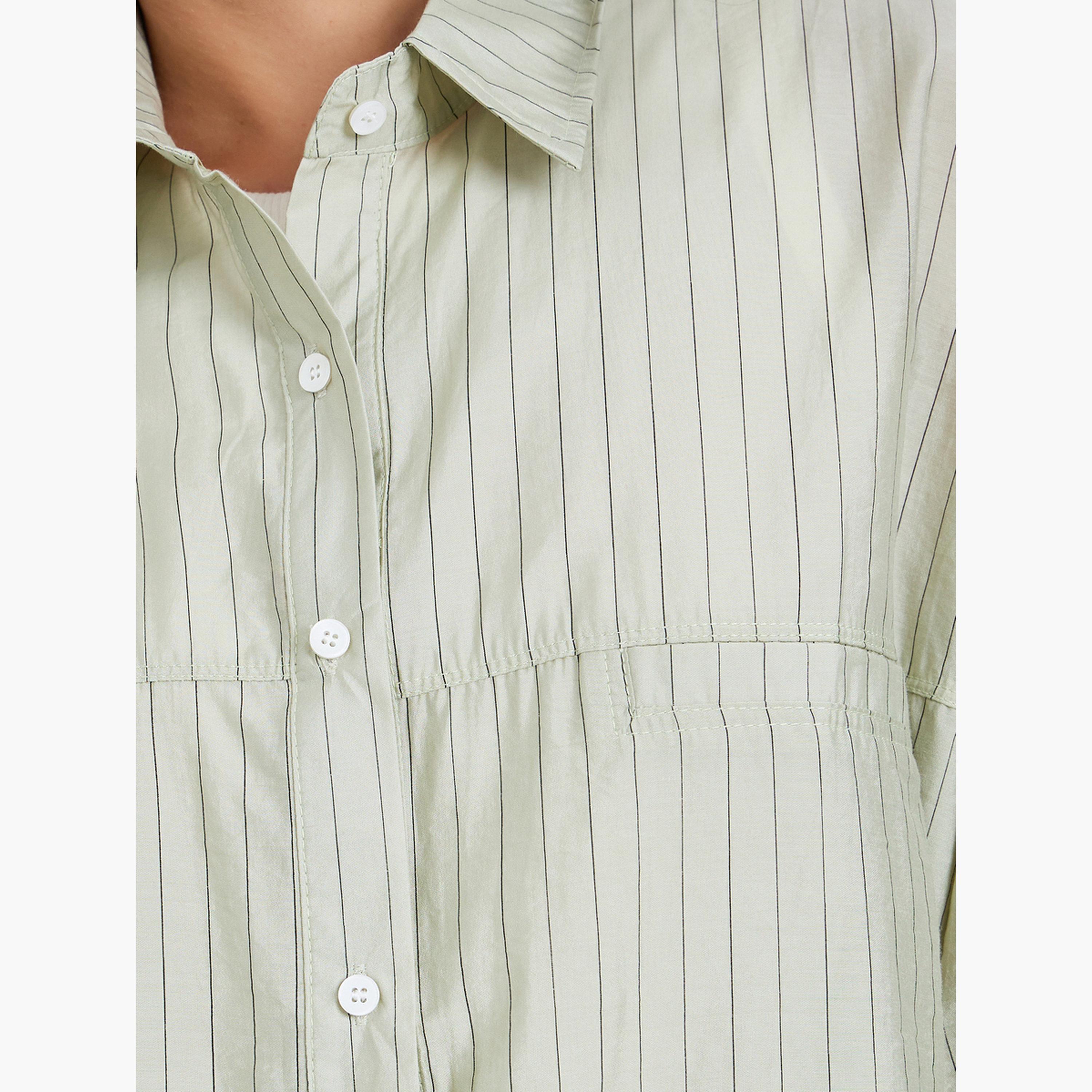 Styli Women Striped Oversized Shirt-women-clothing-shirtsandblouses-shirts-image-4