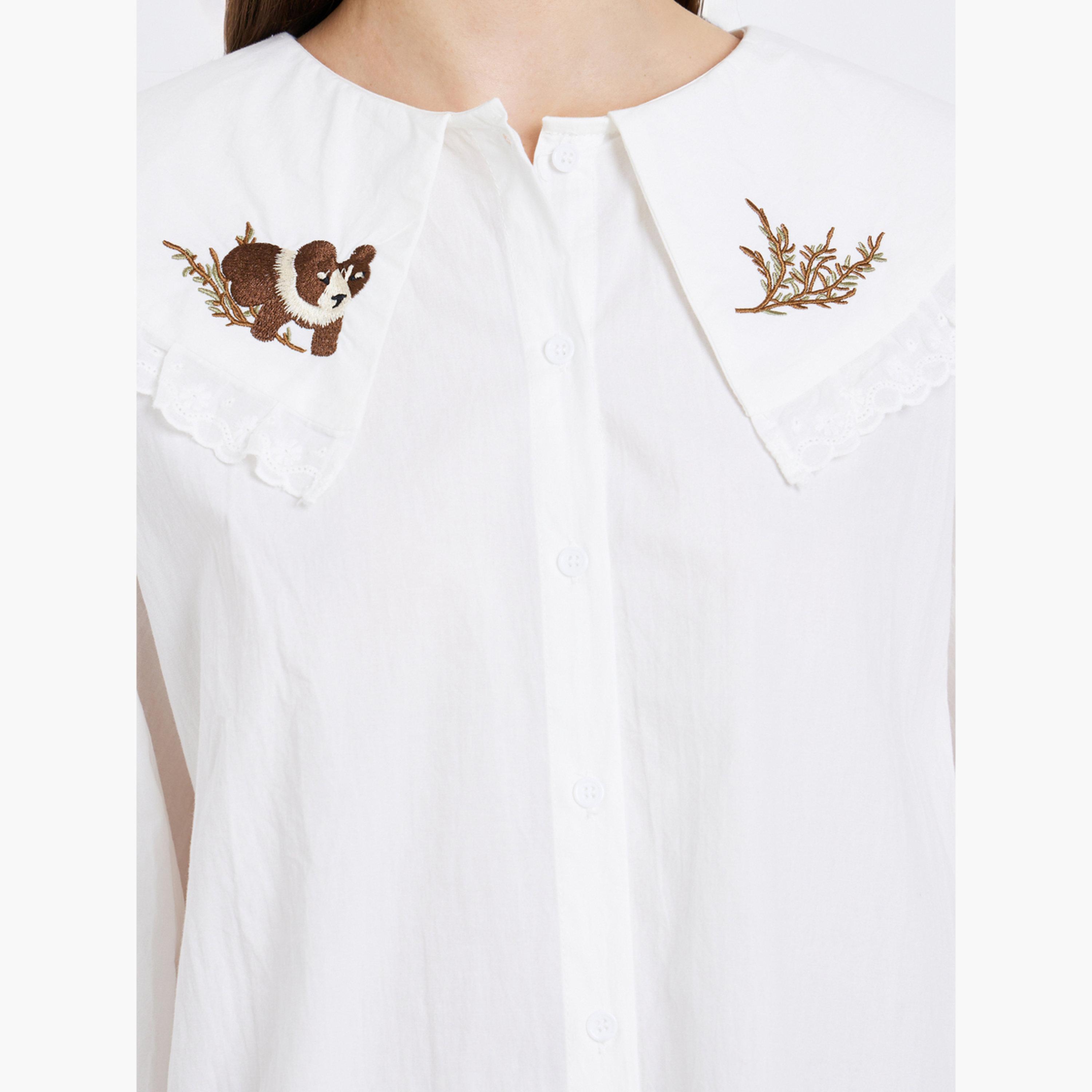 بلوزة بأكمام طويلة وياقة مطرزة-women-clothing-shirtsandblouses-blouses-image-4