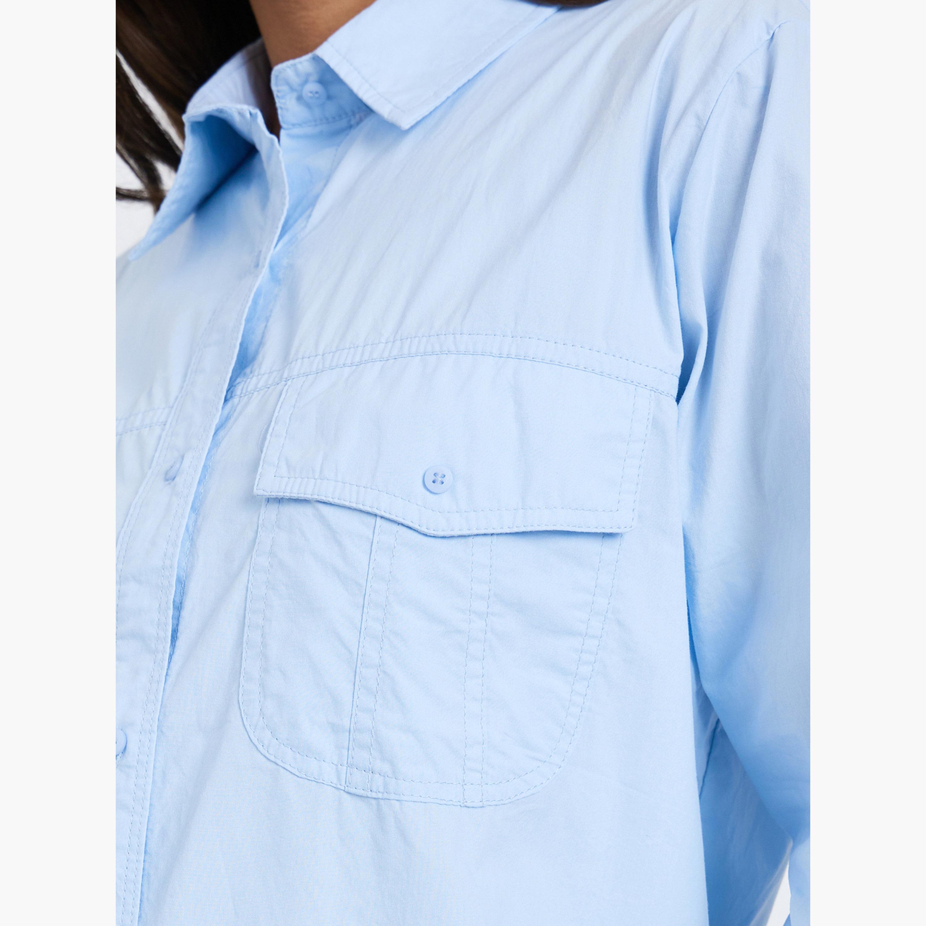 بلوزة بقصة واسعة وأكمام طويلة-women-clothing-shirtsandblouses-shirts-image-4