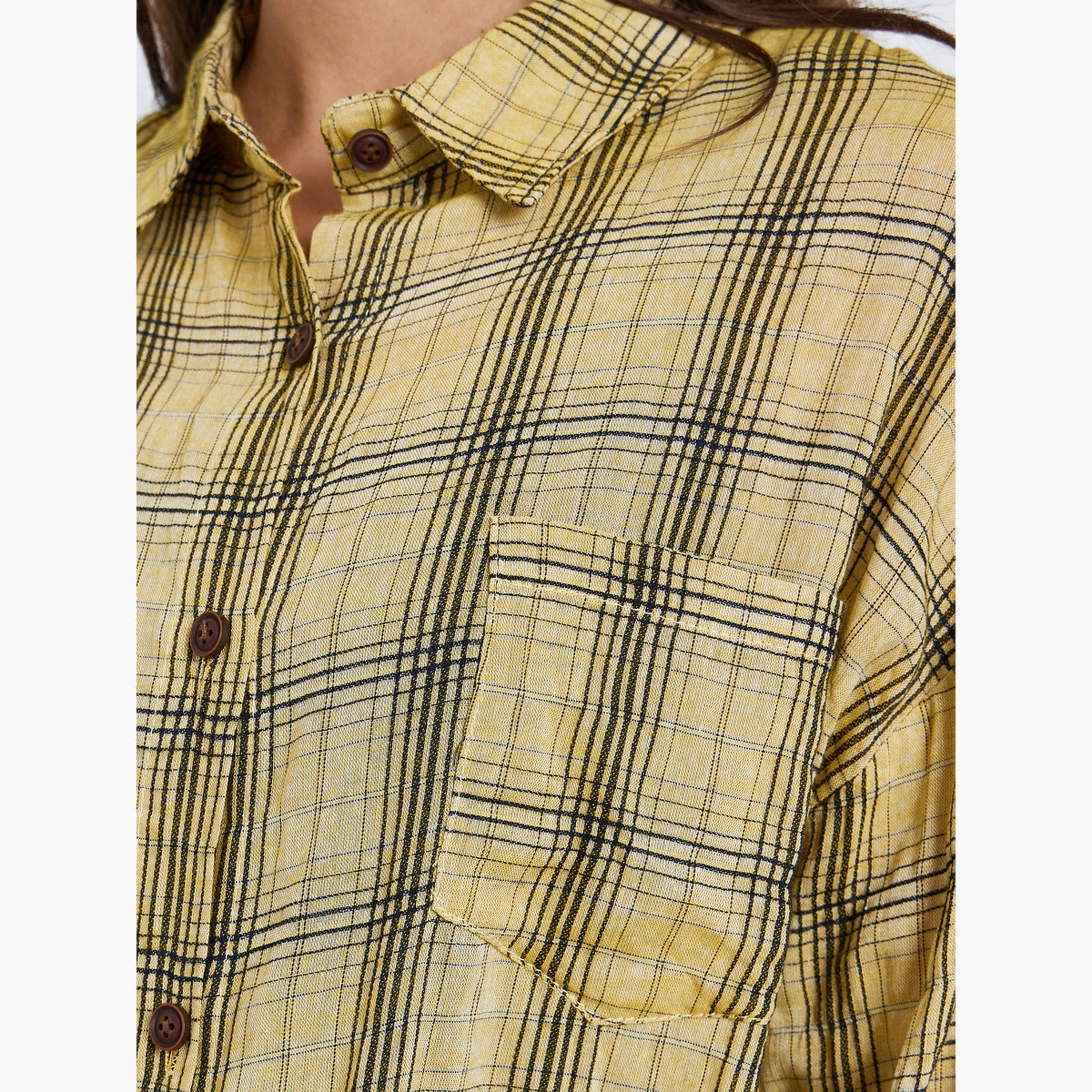 Styli Women Plaid Preppy Style Oversized Shirt-women-clothing-shirtsandblouses-shirts-image-4