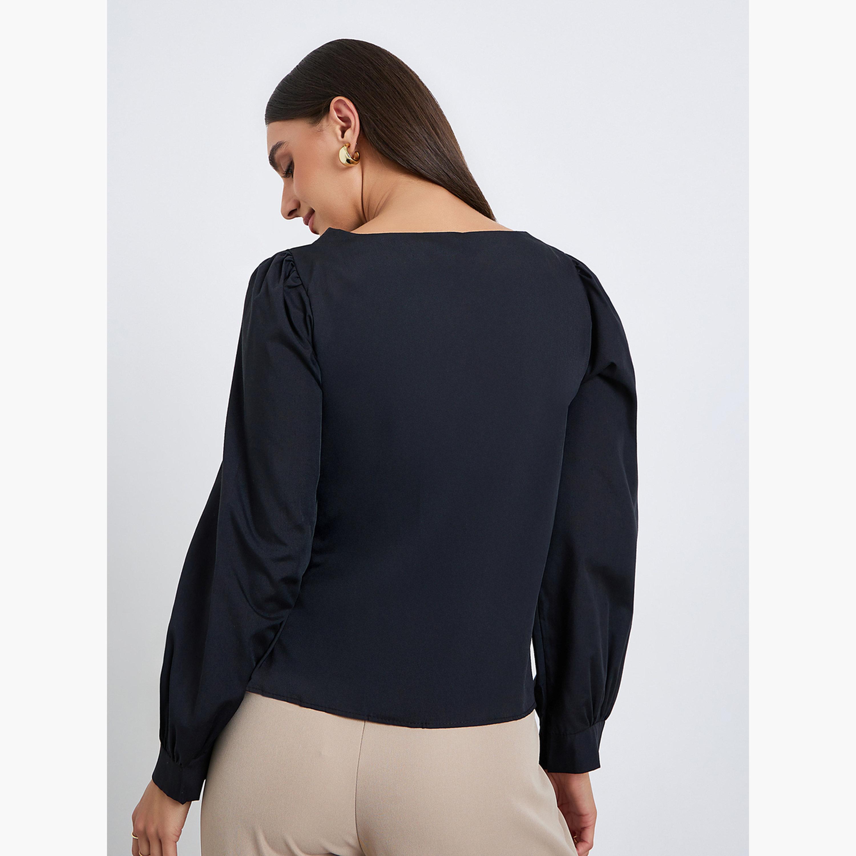 بلوزة سوداء بأكمام طويلة-women-clothing-shirtsandblouses-blouses-image-5