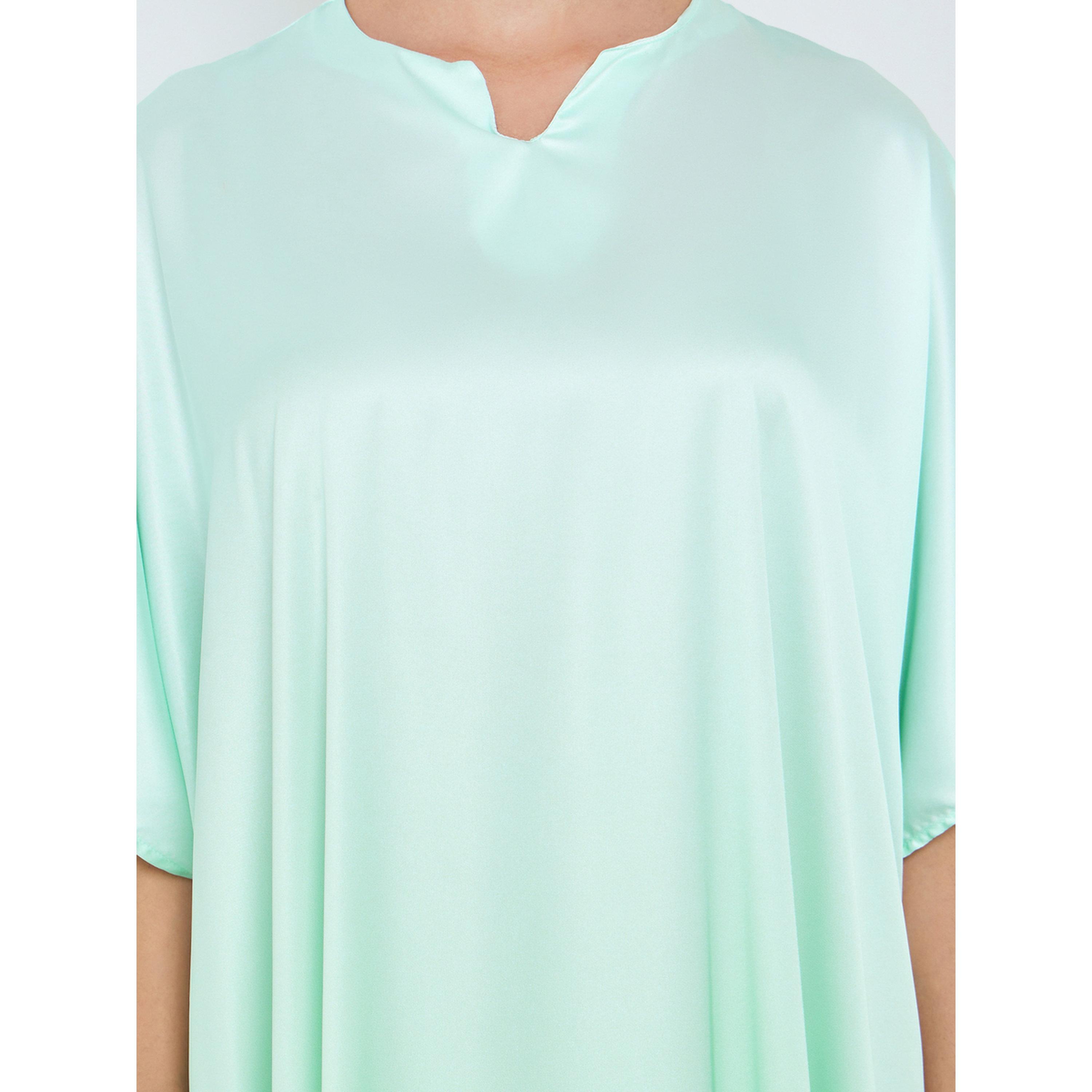 Styli Women Green Ombre Print Kaftan-women-arabicclothing-kaftan-image-4