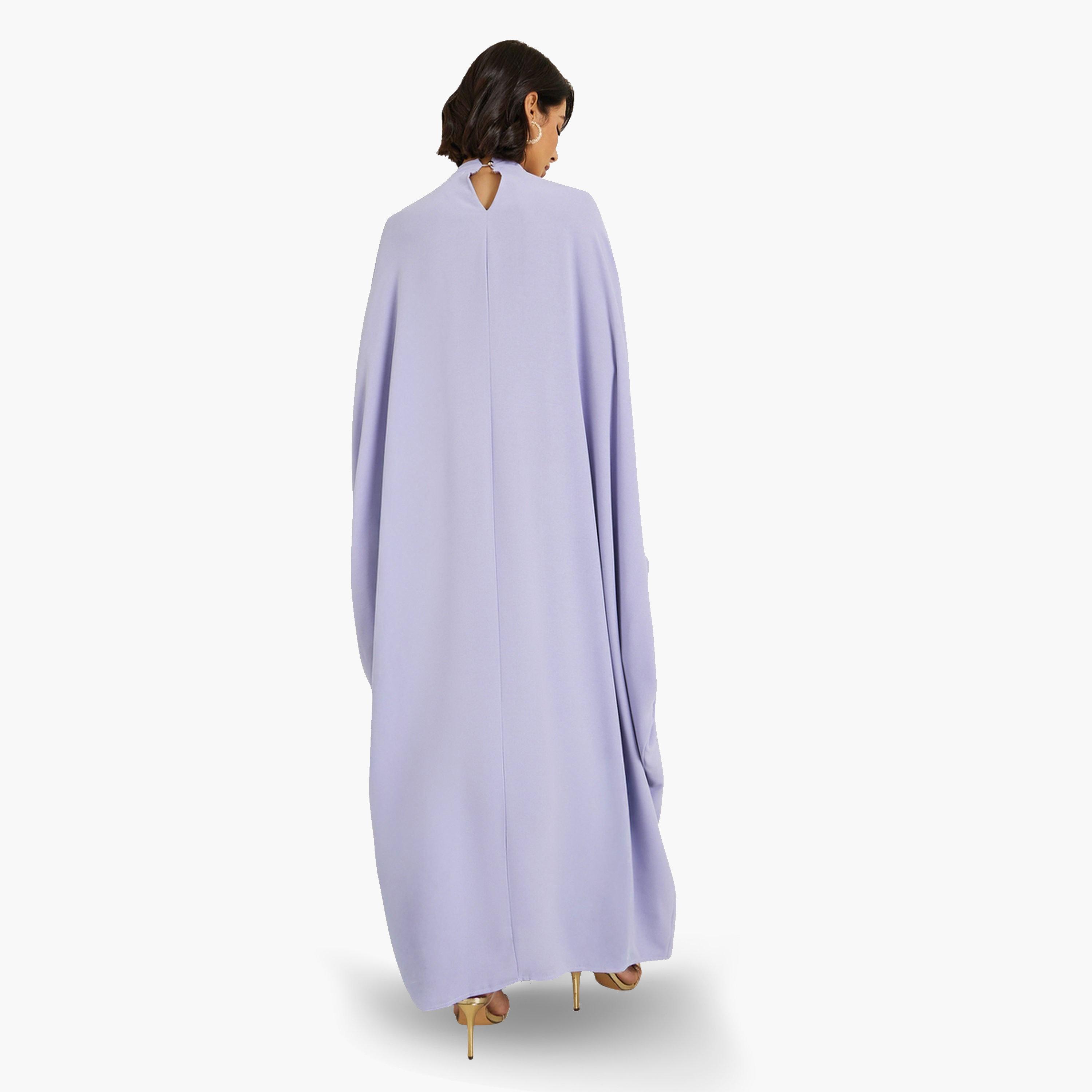جلابية بنمط طبقات وحافة دانتيل-women-arabicclothing-jalabiyas-image-5