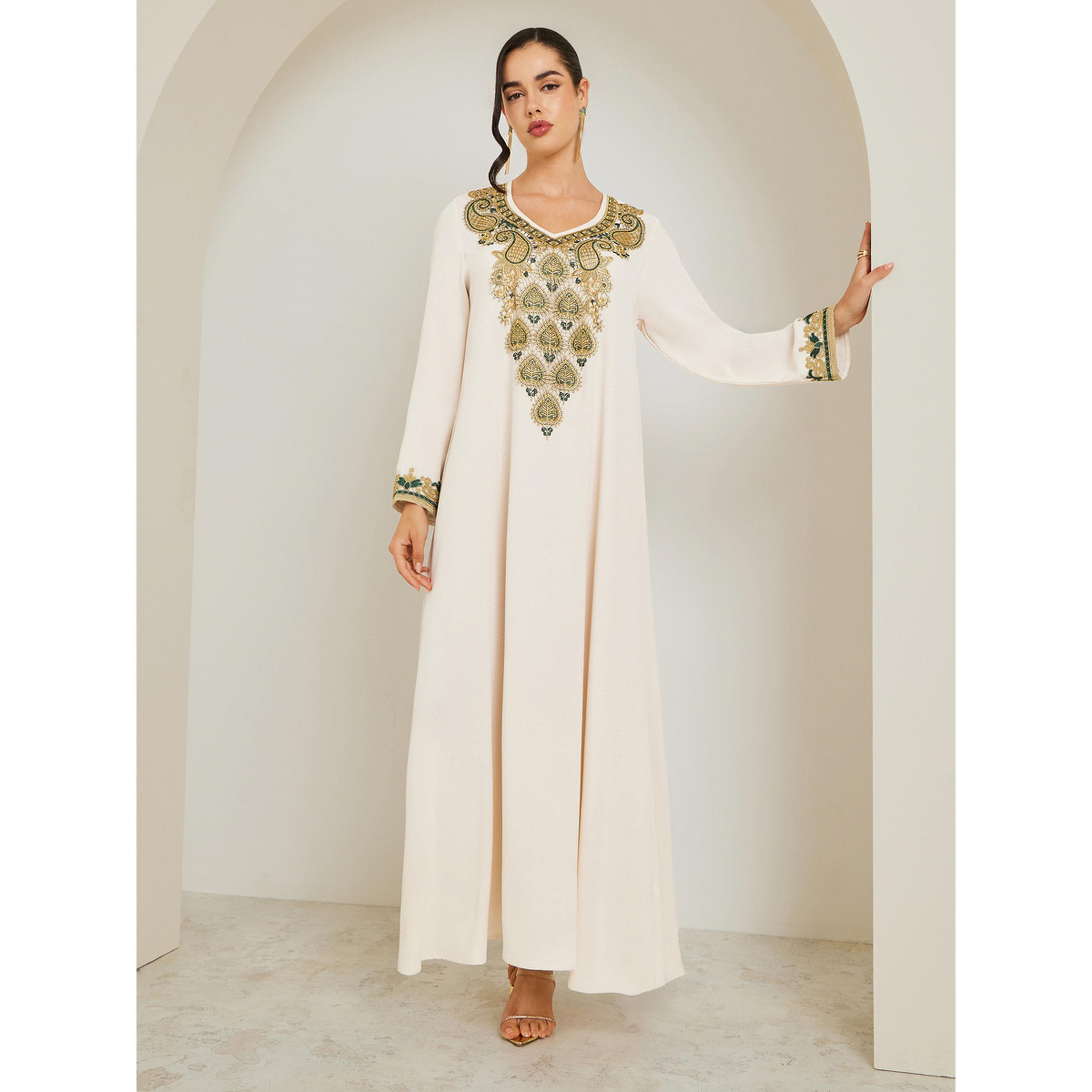 جلابية بتطريز ذهبي-women-arabicclothing-jalabiyas-image-3