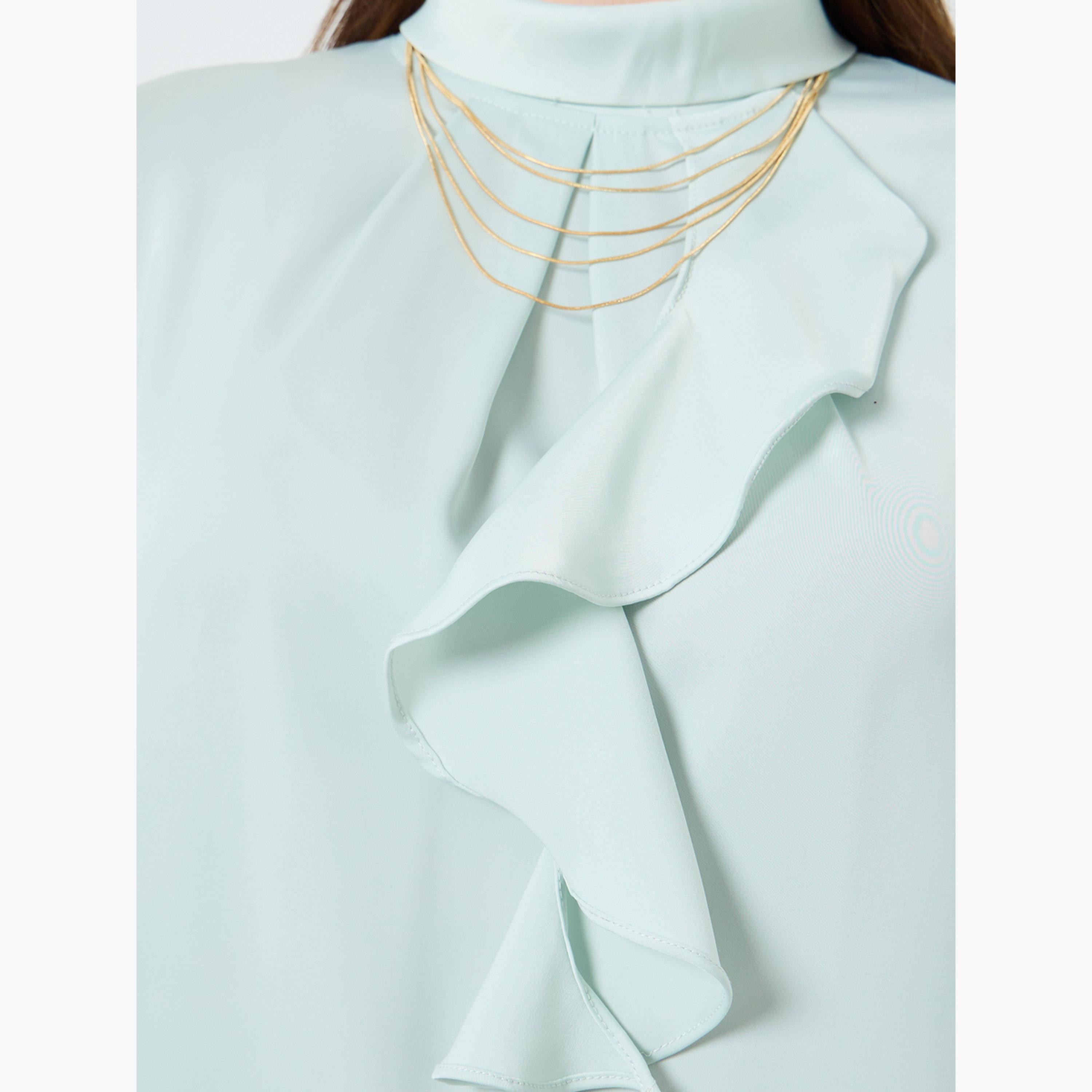 بلوزة بكشكش وتفاصيل سلسلة-women-clothing-shirtsandblouses-blouses-image-5