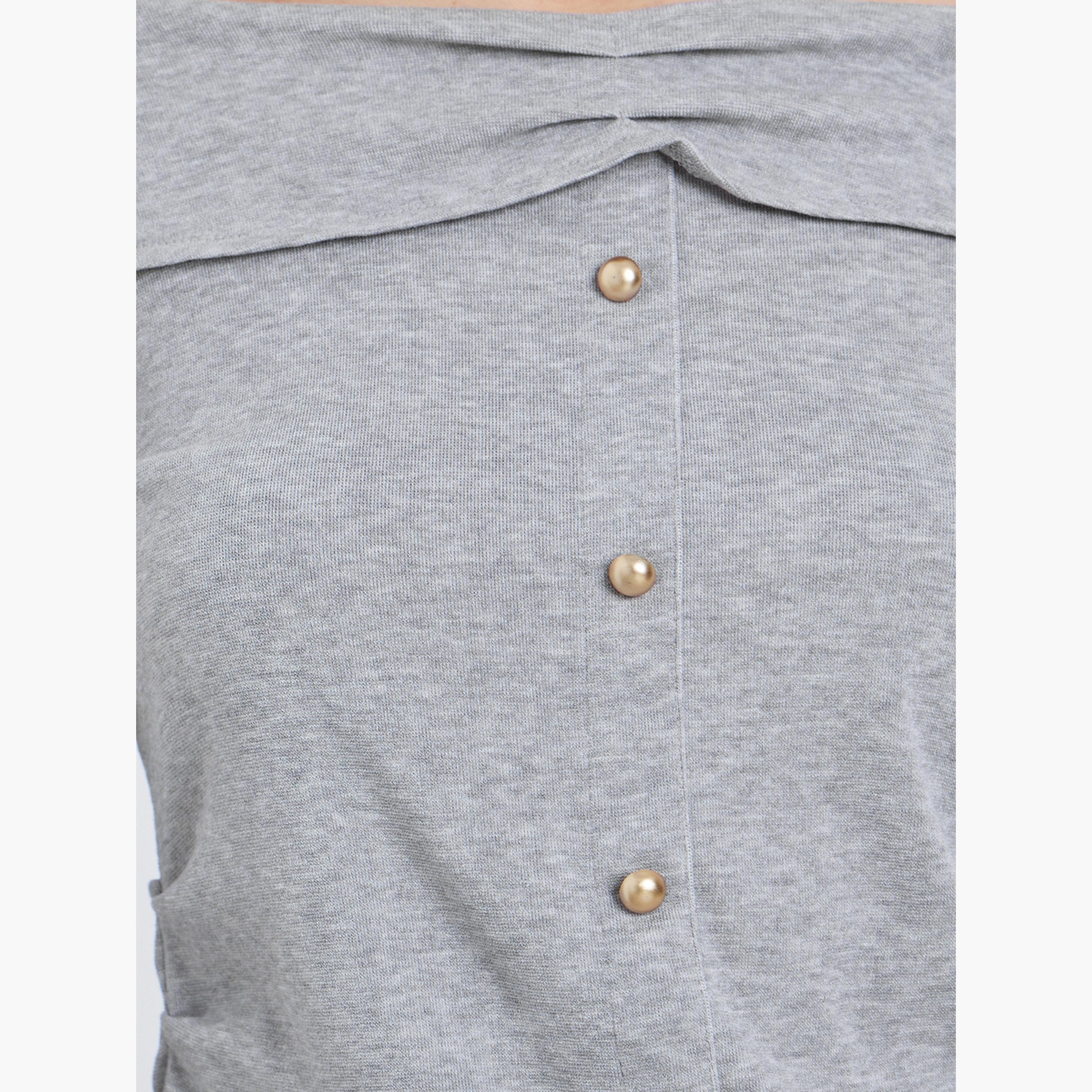 بلوزة رمادي بأكمام طويلة وتفاصيل أزرار-women-clothing-tshirts-image-3