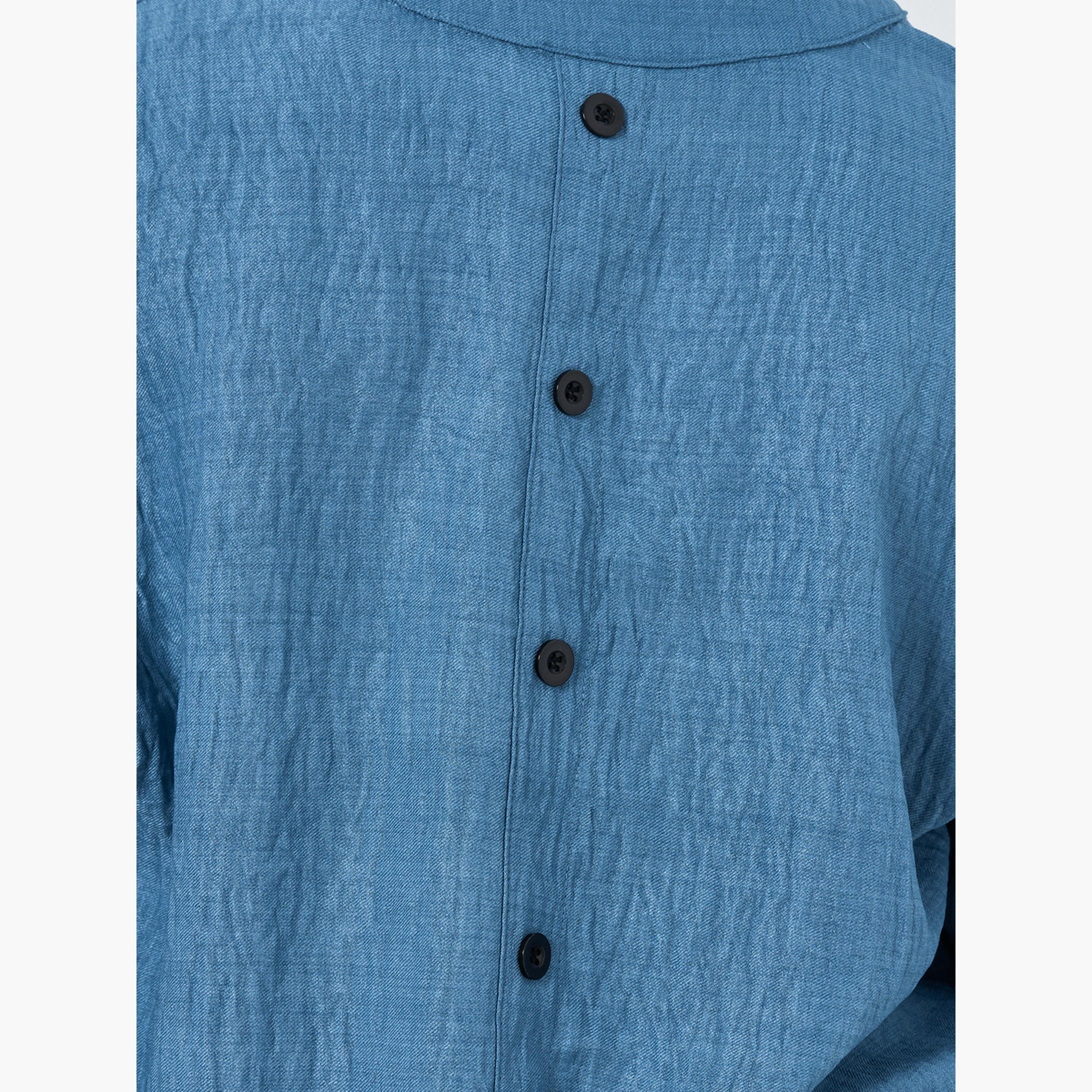 Take Two Women Textured Buttoned Long Sleeve Top-women-clothing-shirtsandblouses-blouses-image-4