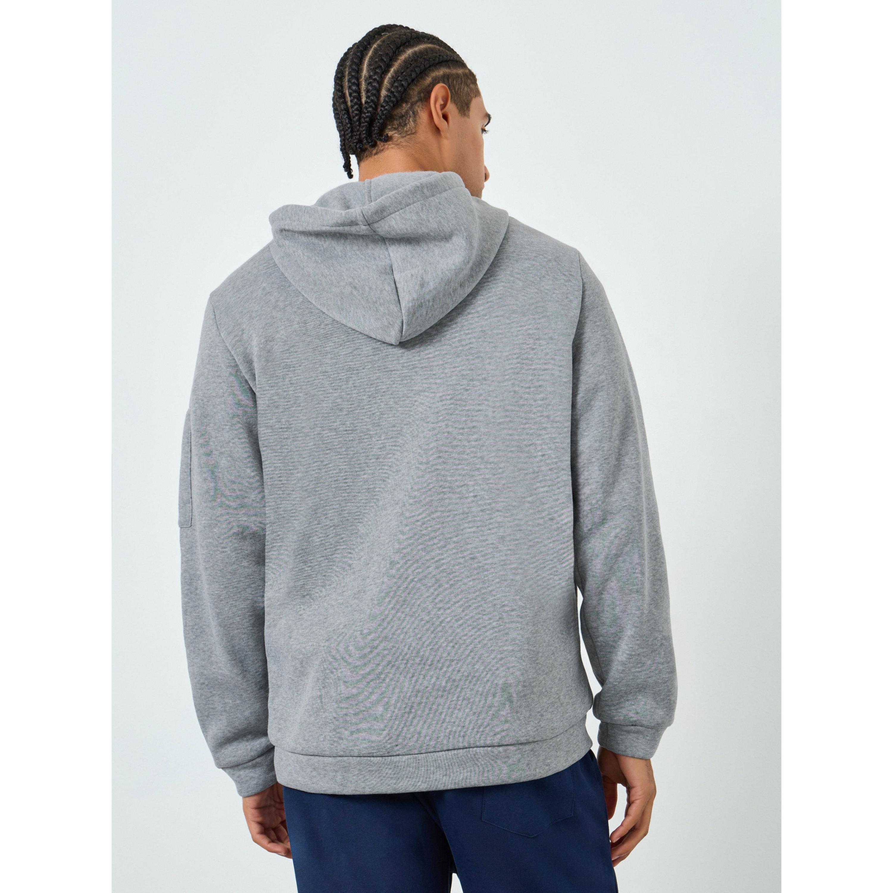 Take Two Men Solid Half-Zip Kangaroo Pocket Detail Hoodie-men-winterwear-hoodiesandsweatshirts-image-6
