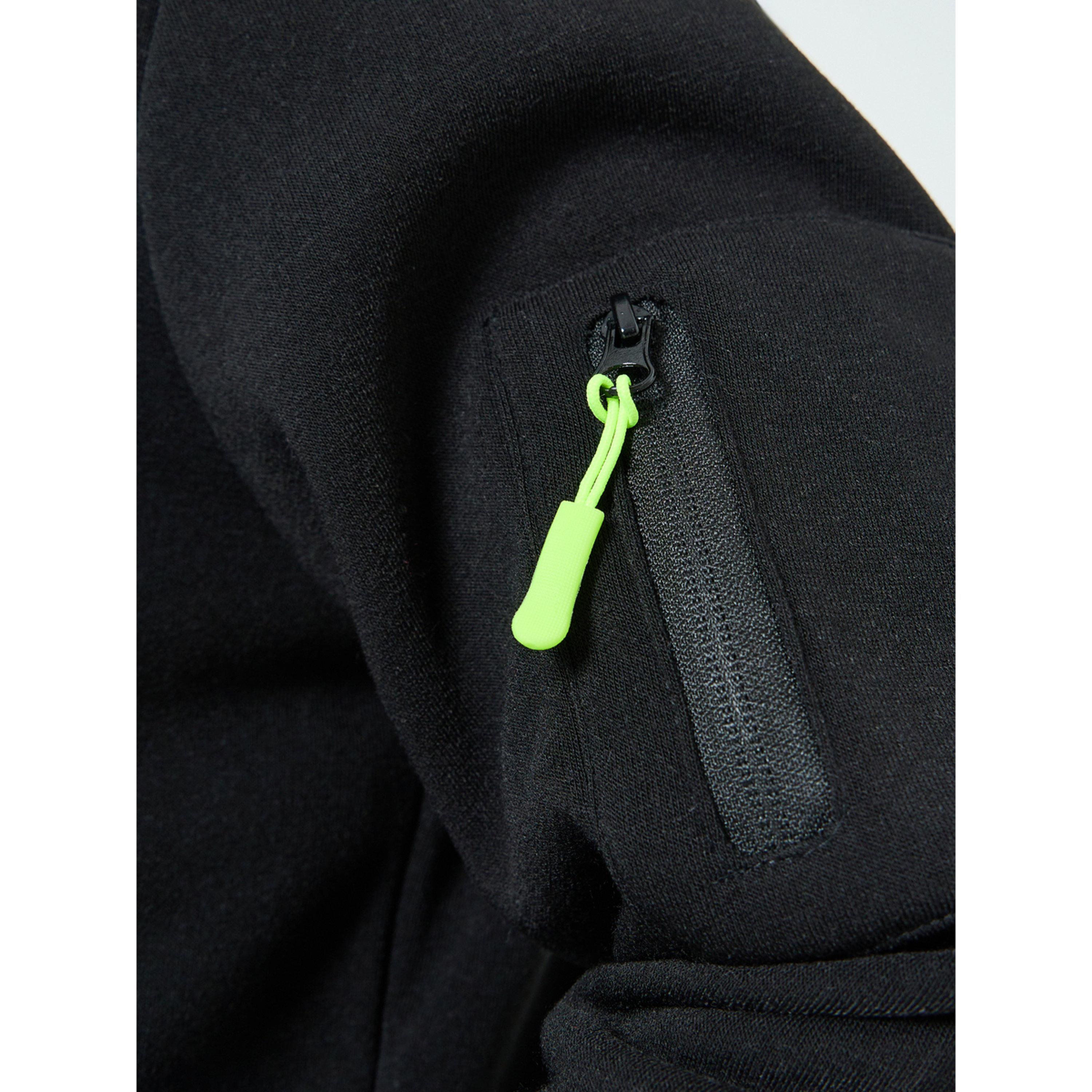 هودي رجالي سادة بنصف سحاب وجيب كنغر-men-winterwear-hoodiesandsweatshirts-image-5
