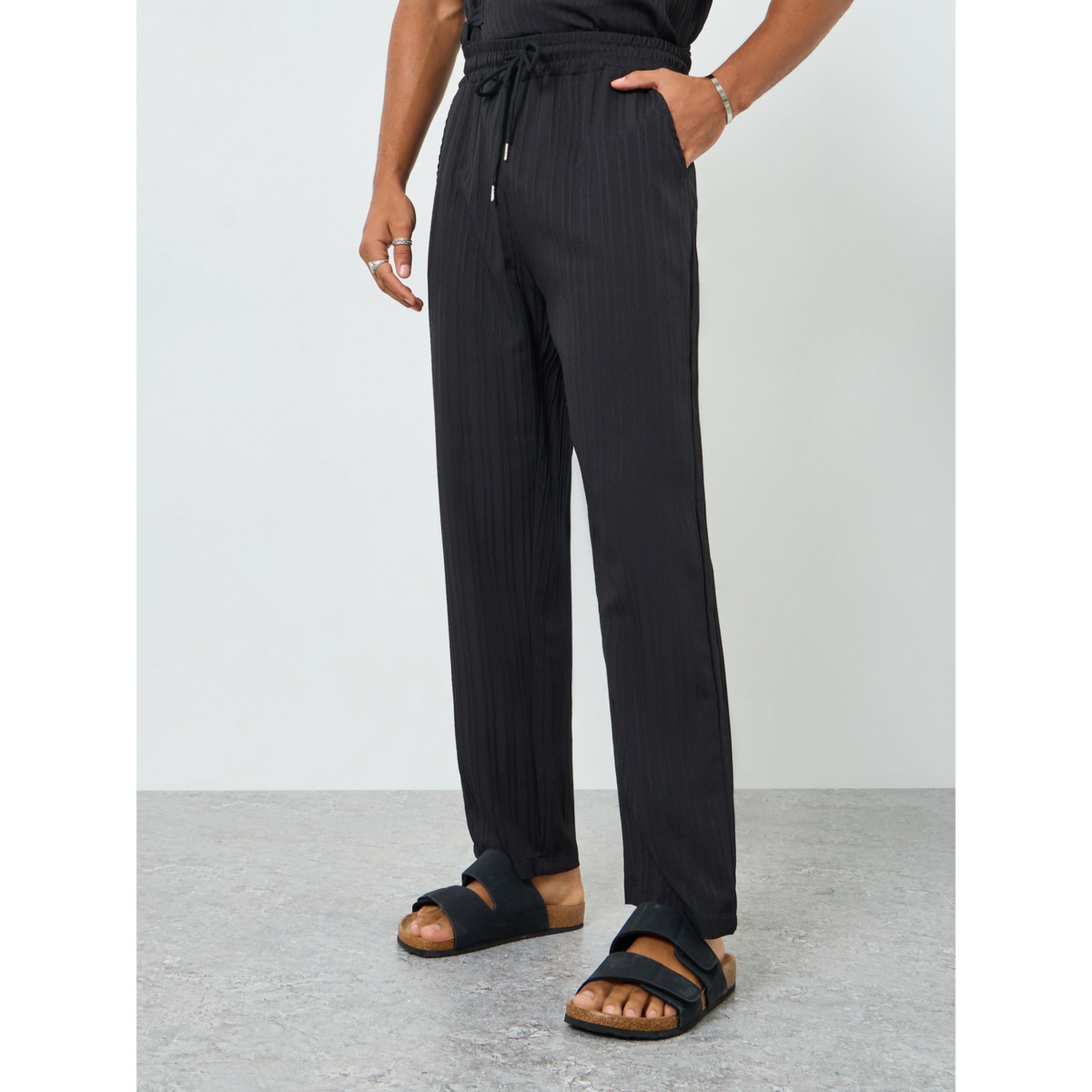 Take Two Men Textured Wrap Front Shirt and Pants Set-men-clothing-coordsets-image-4