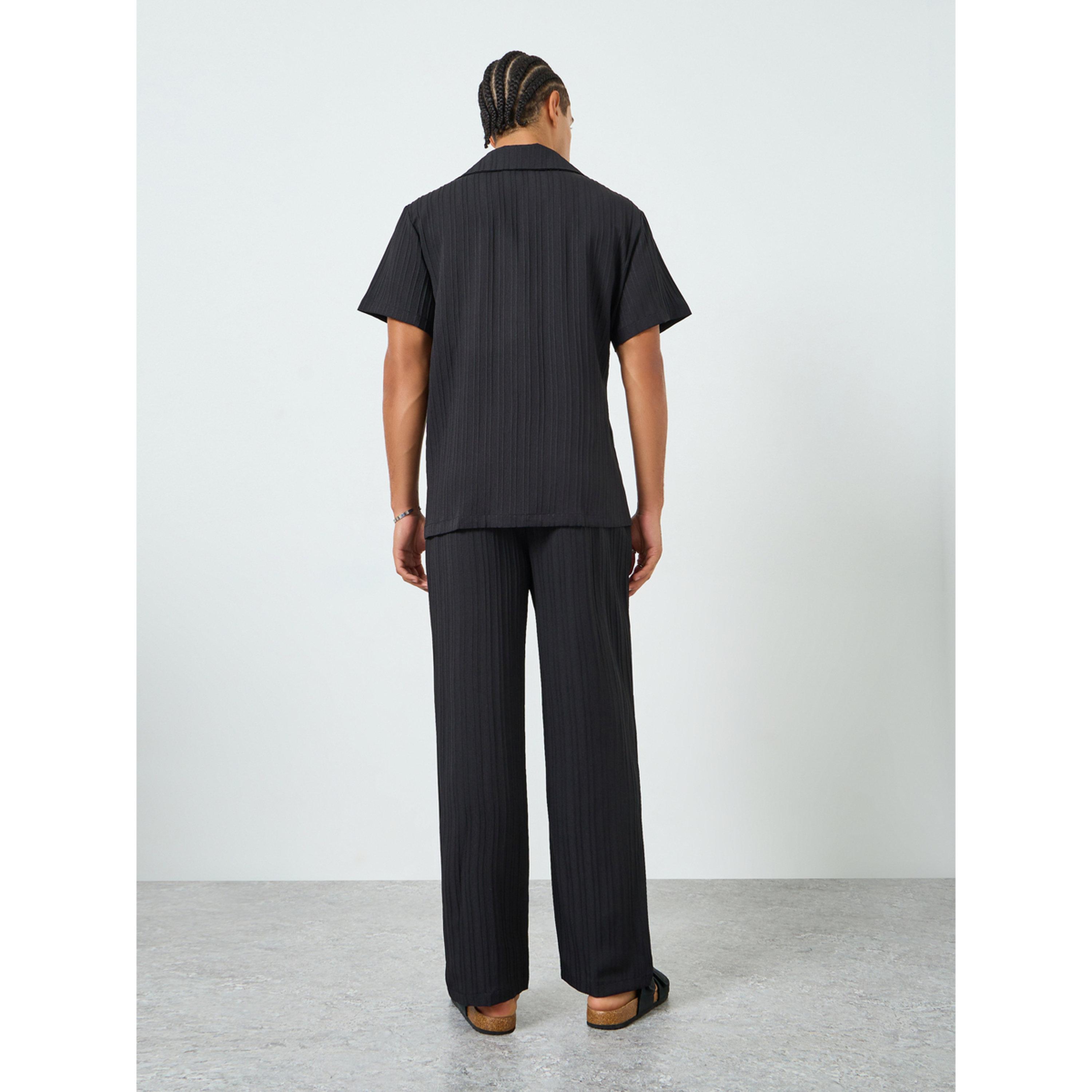 Take Two Men Textured Wrap Front Shirt and Pants Set-men-clothing-coordsets-image-5