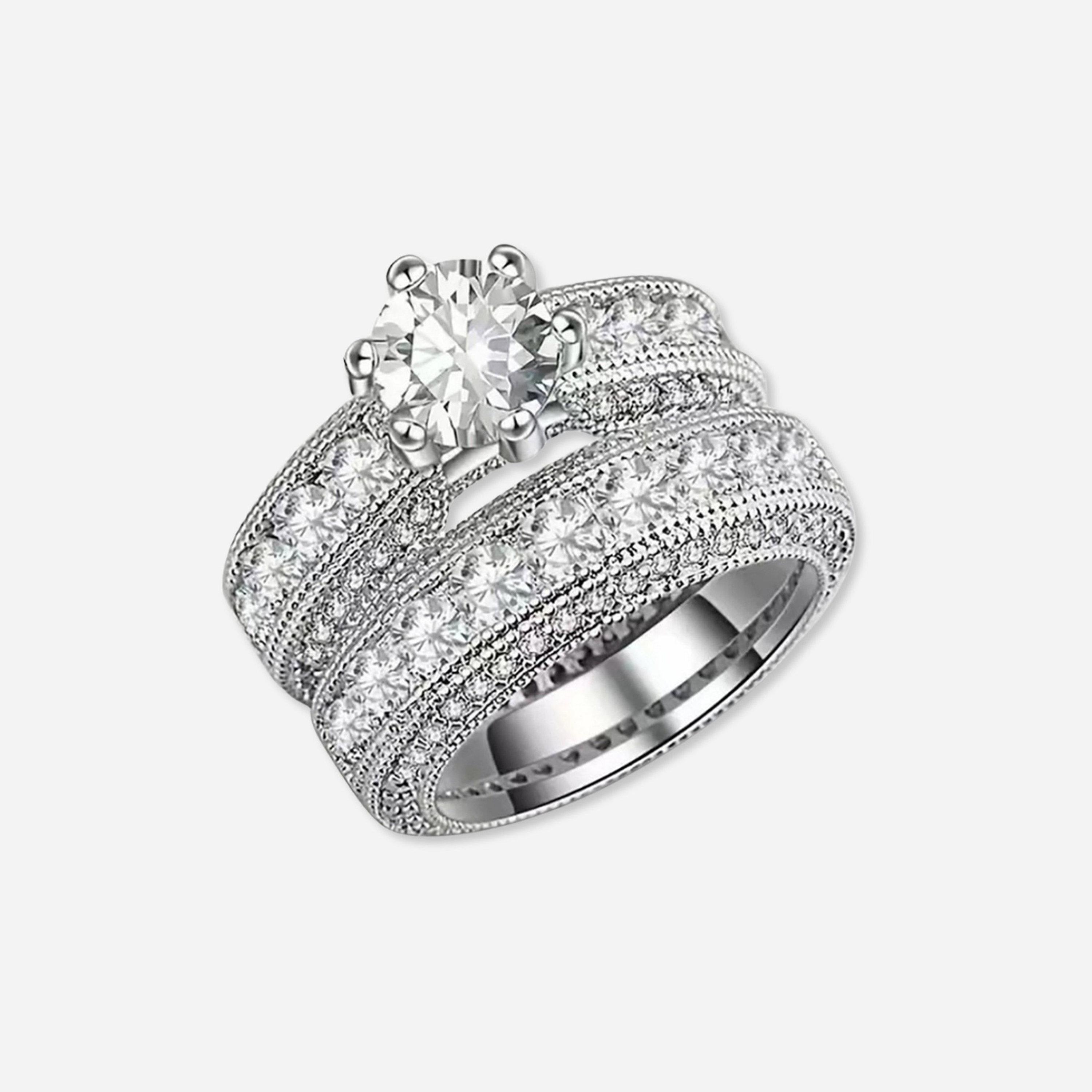 Take Two Pack of 2 - Embellished Rings-women-watchesandjewellery-jewellery-rings-image-1