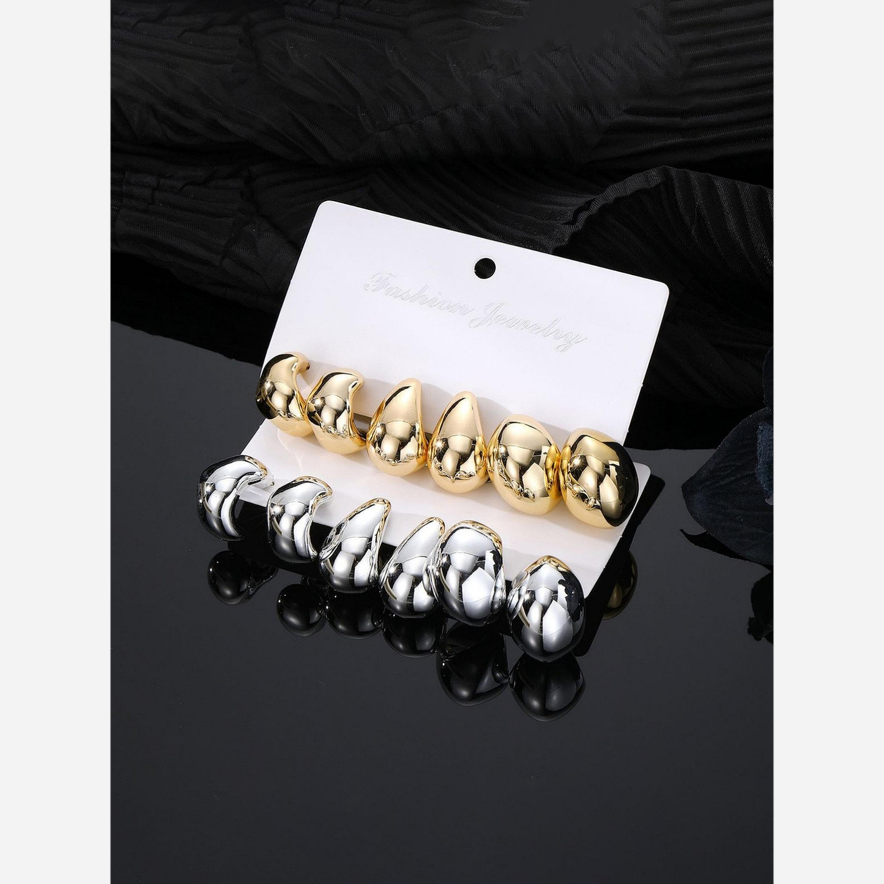 Take Two Pack of 3 - Gold Hoop Earrings-women-watchesandjewellery-jewellery-earrings-image-3