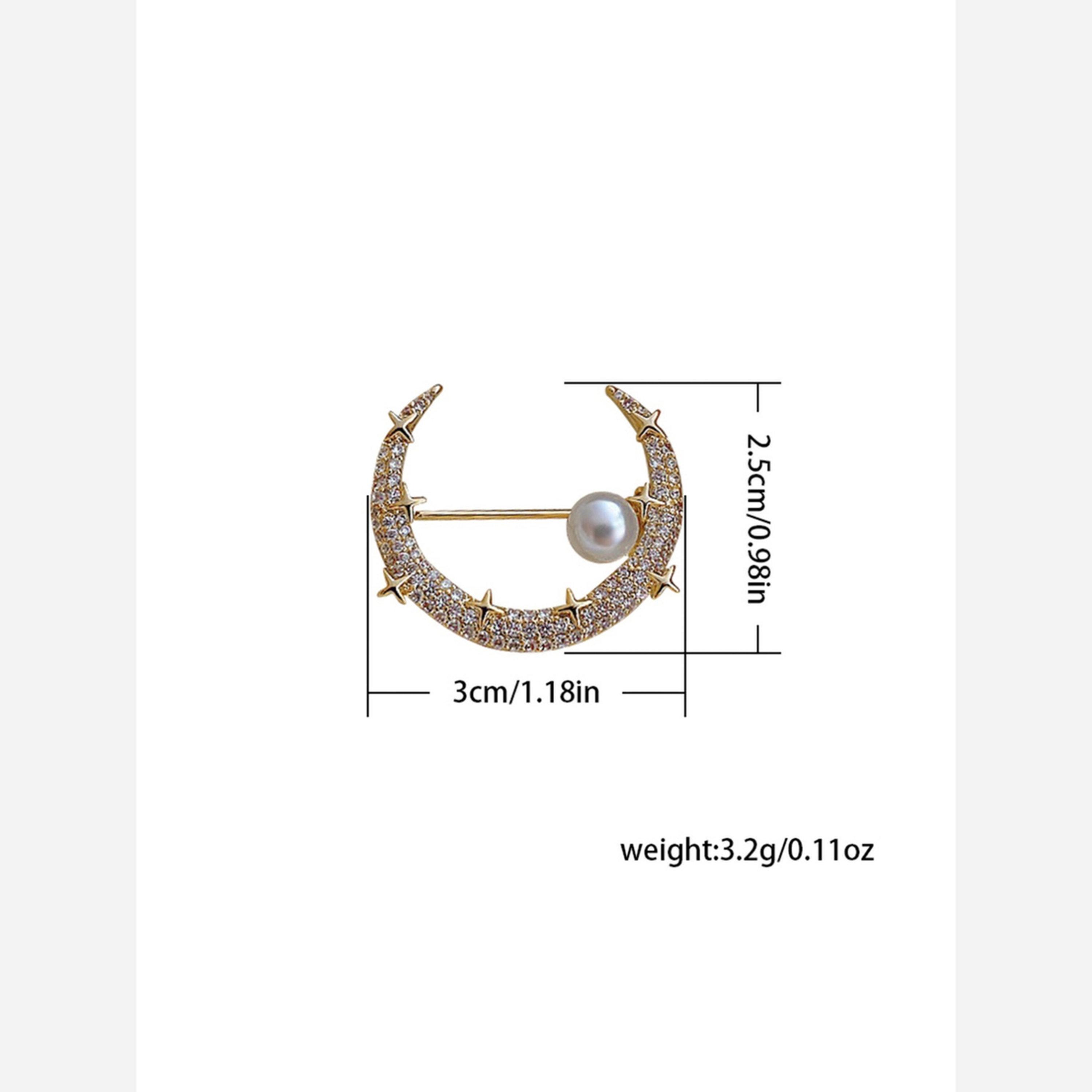 Take Two Gold Moon and Pearl Brooch-women-watchesandjewellery-jewellery-brooches-image-4