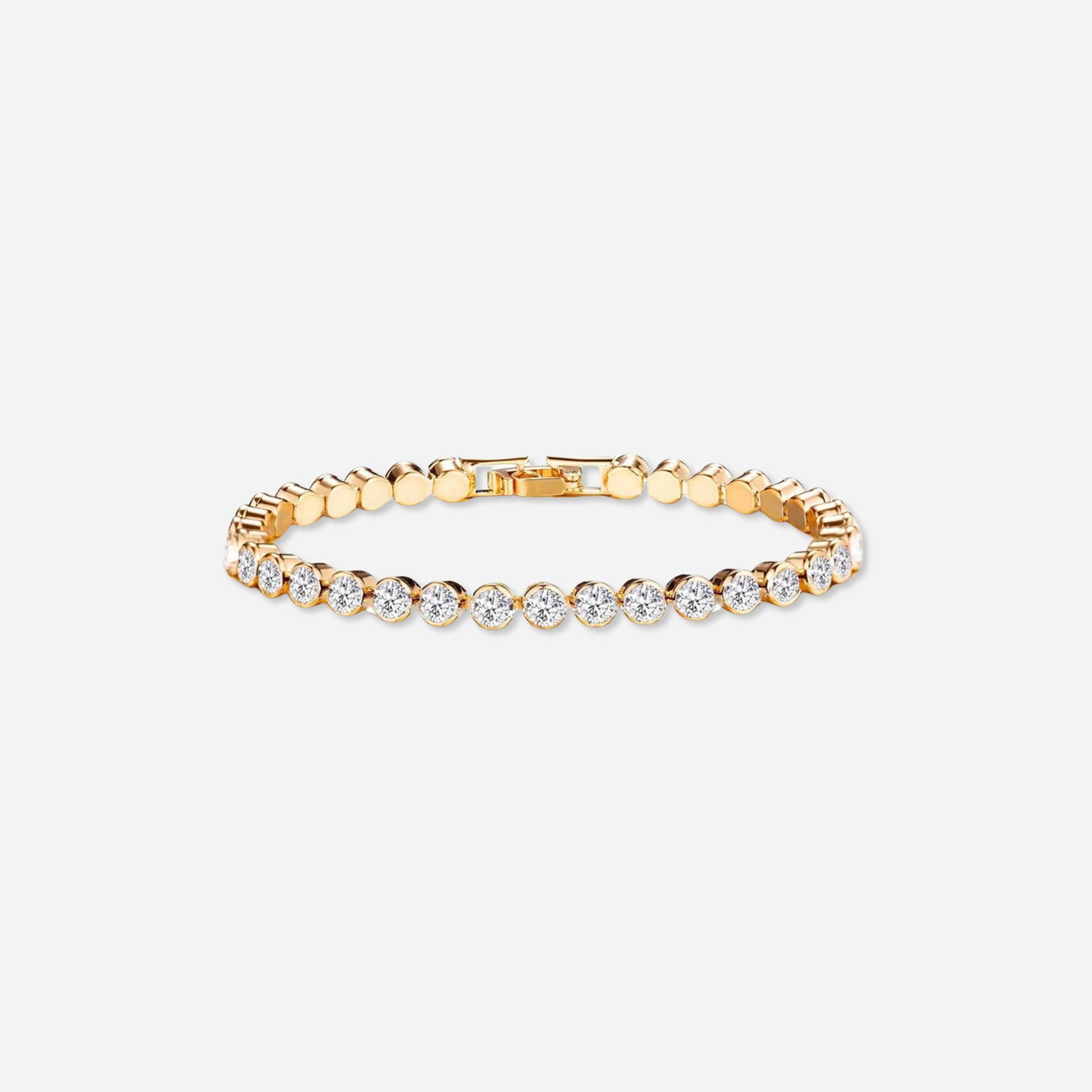 تيك تو - سوار ذهبي مرصع بالكريستال-women-watchesandjewellery-jewellery-banglesandbracelets-image-1