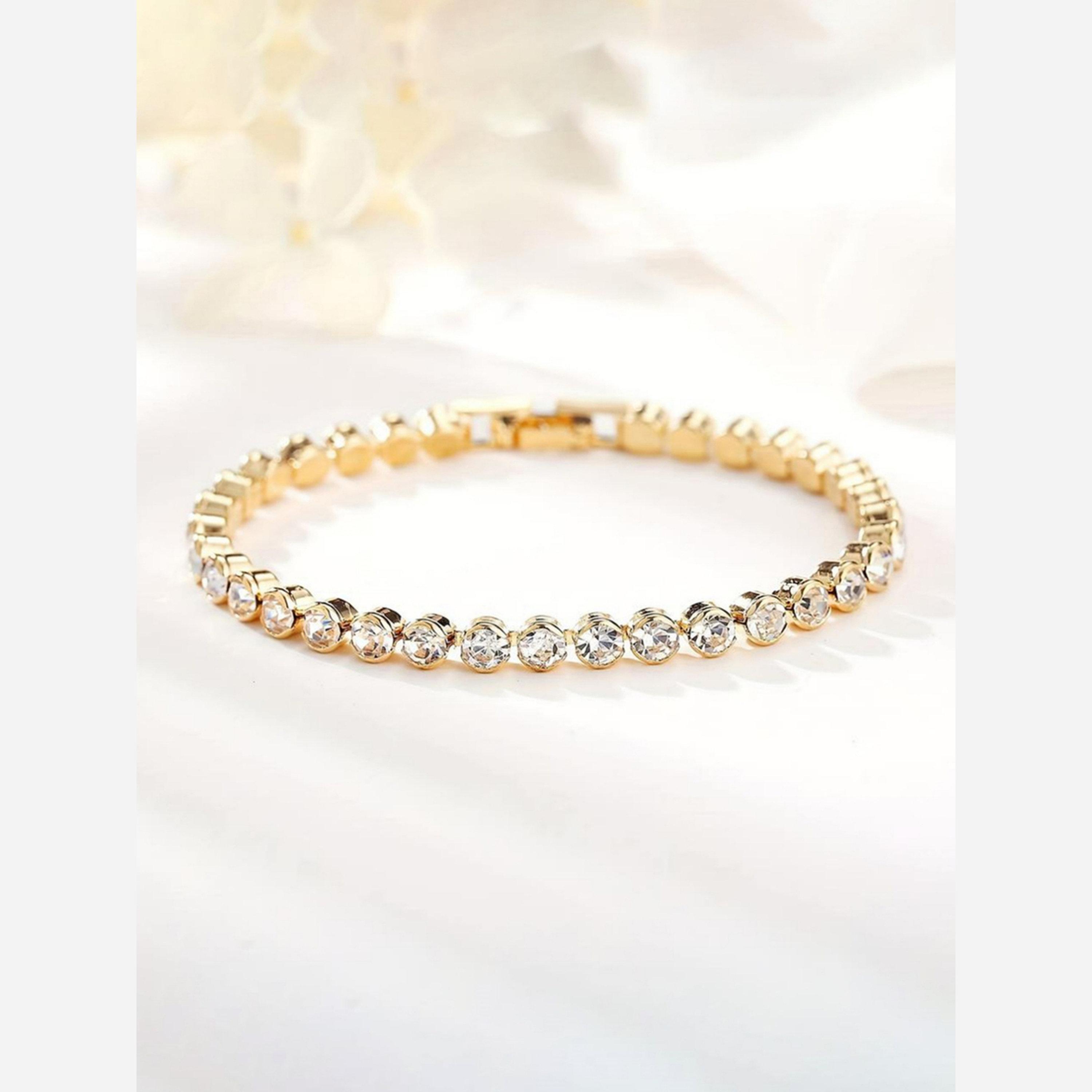 تيك تو - سوار ذهبي مرصع بالكريستال-women-watchesandjewellery-jewellery-banglesandbracelets-image-3