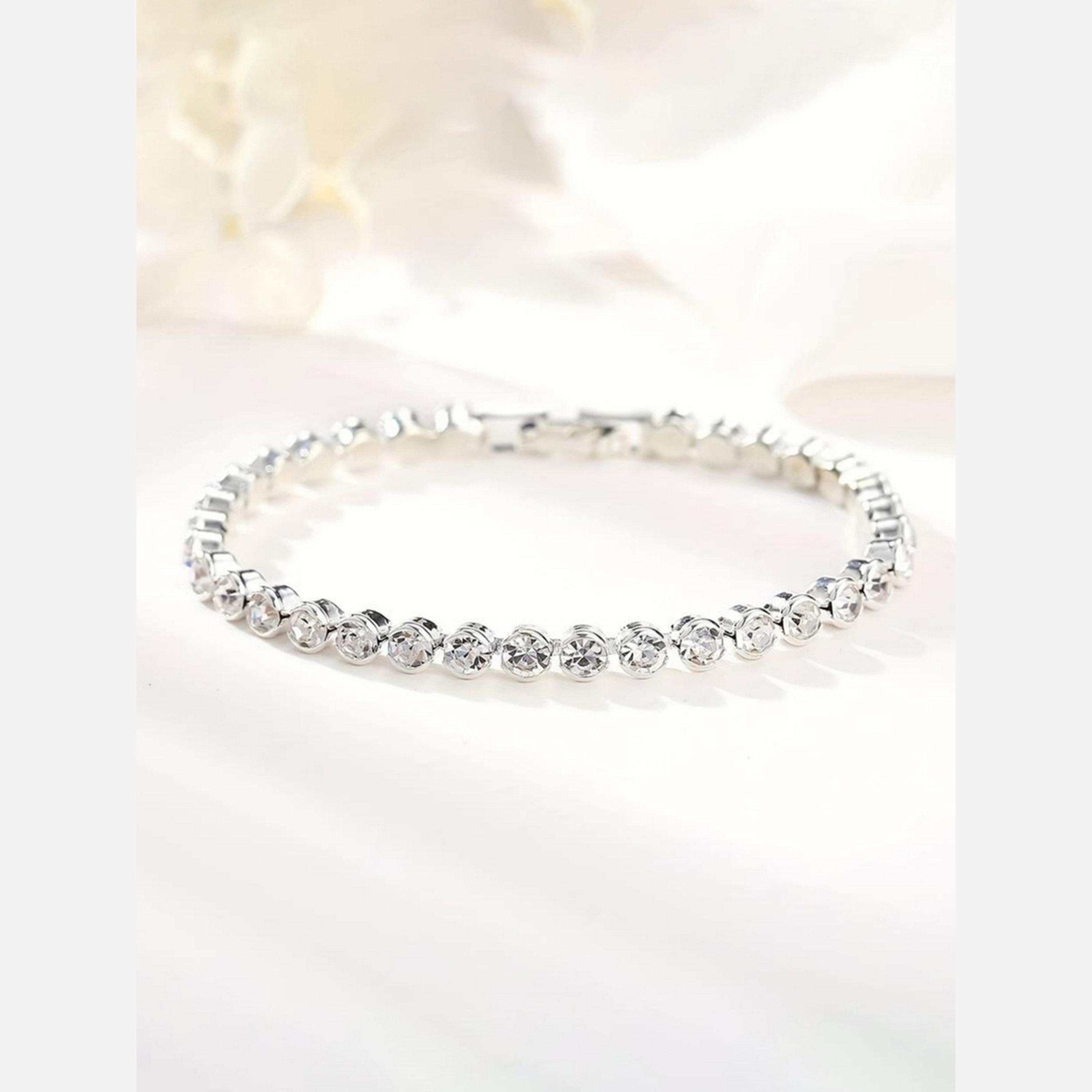 Take Two Embellished Sparkling Silver Crystal Bracelet-women-watchesandjewellery-jewellery-banglesandbracelets-image-3