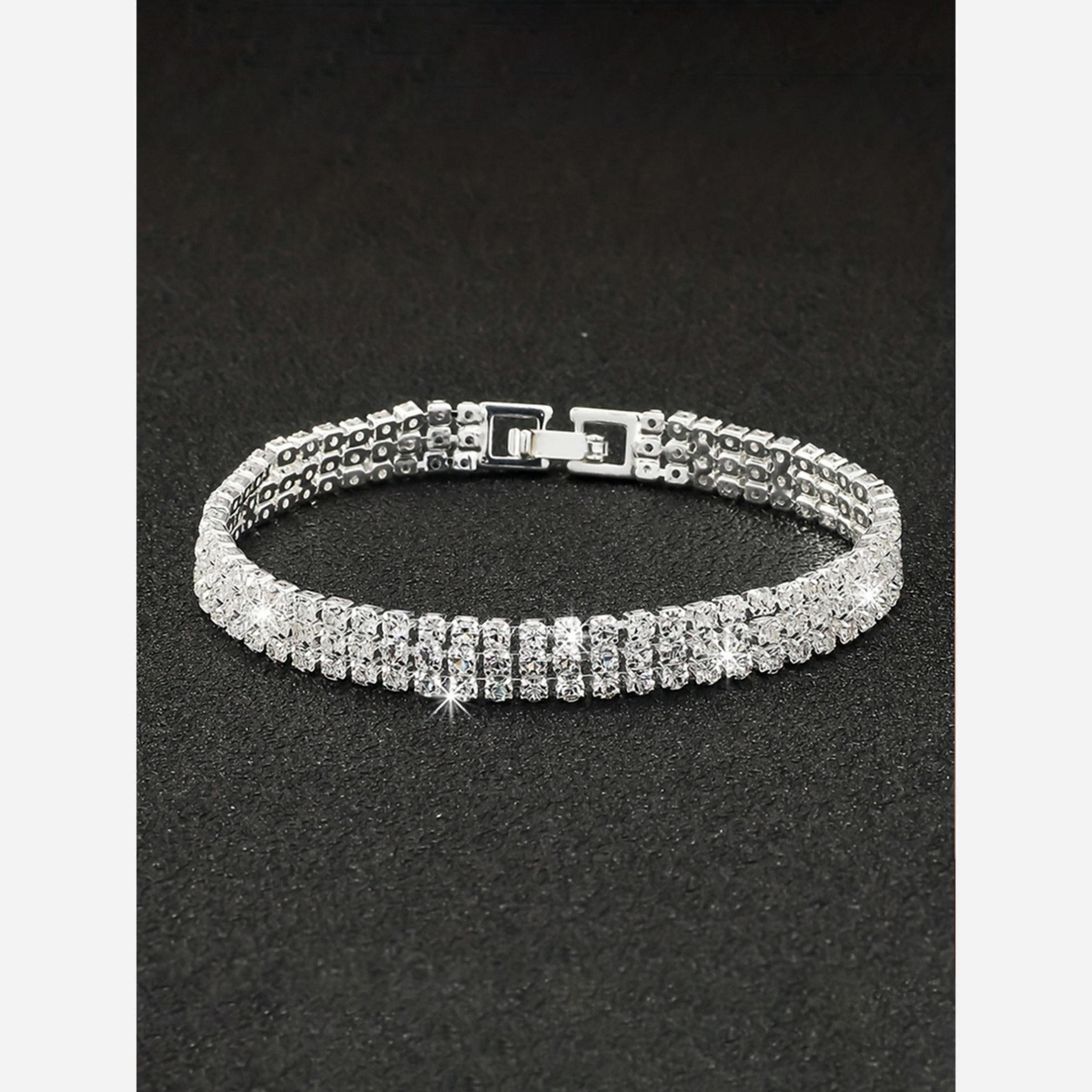 Take Two Pack of 4 - Sparkling Silver Bracelet-women-watchesandjewellery-jewellery-banglesandbracelets-image-4