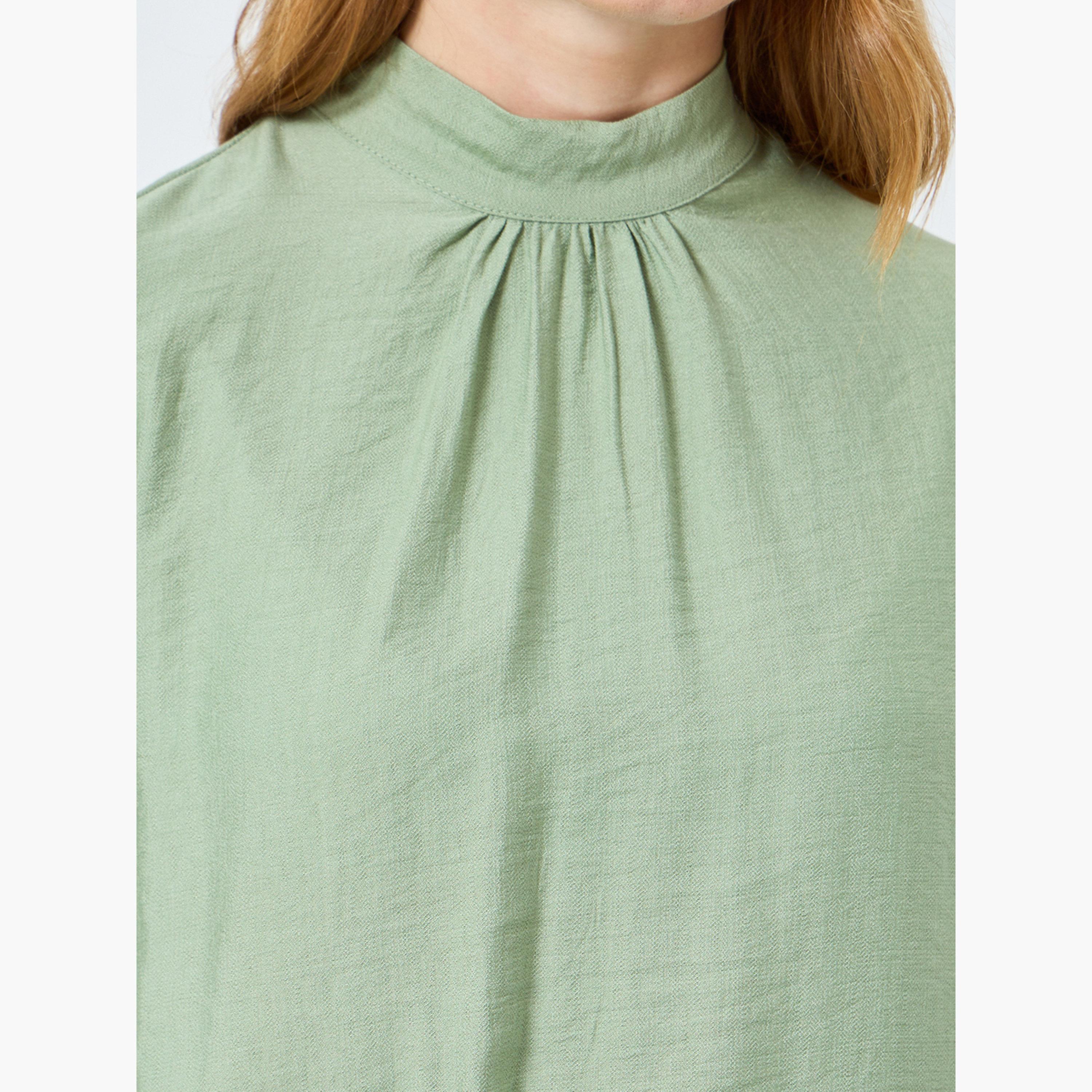 Take Two Women Solid High Neck Top and Pants Co-Ords-women-clothing-coordsets-image-6