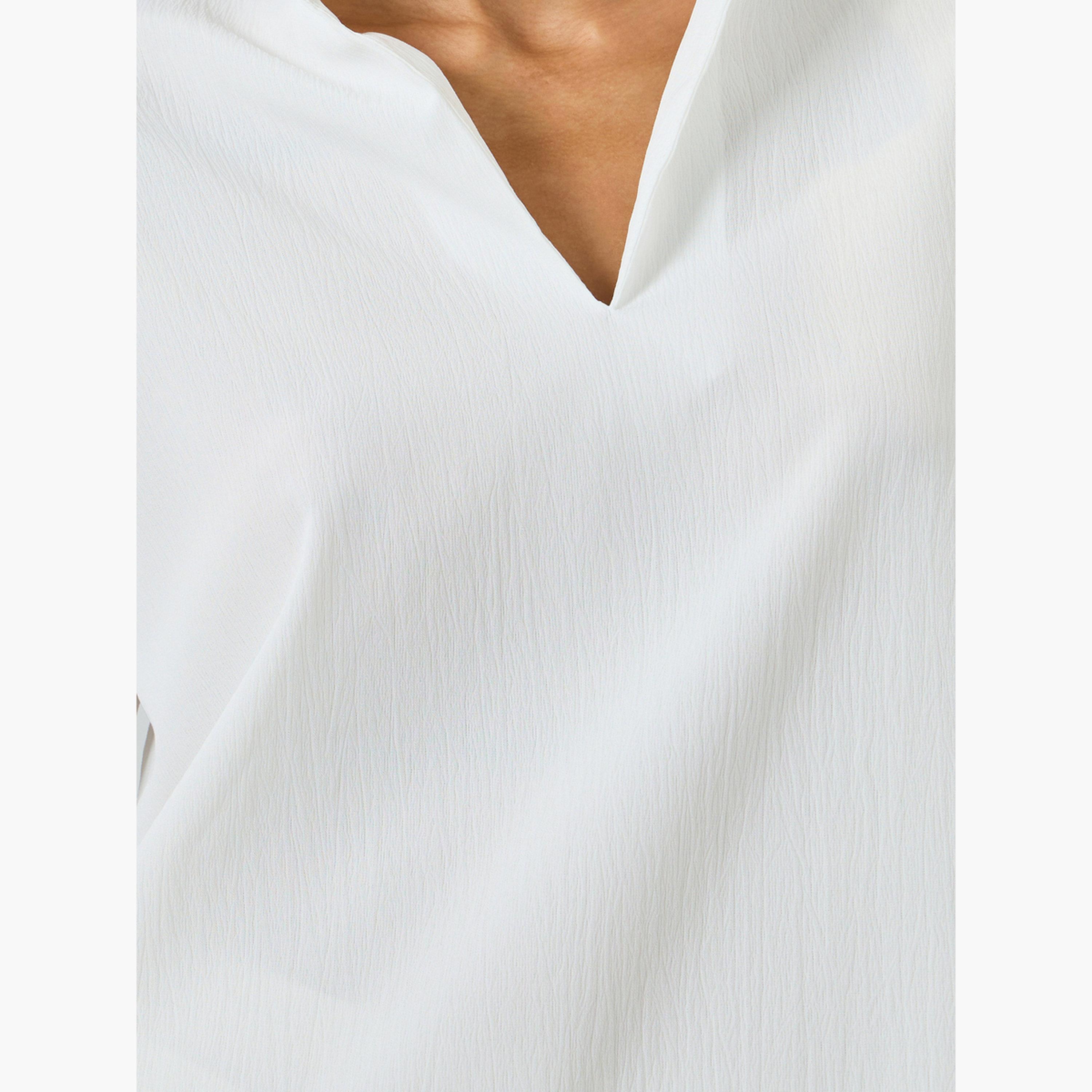 بلوزةة بيضاء طويلة بتفاصيل كشكش-women-clothing-shirtsandblouses-blouses-image-5