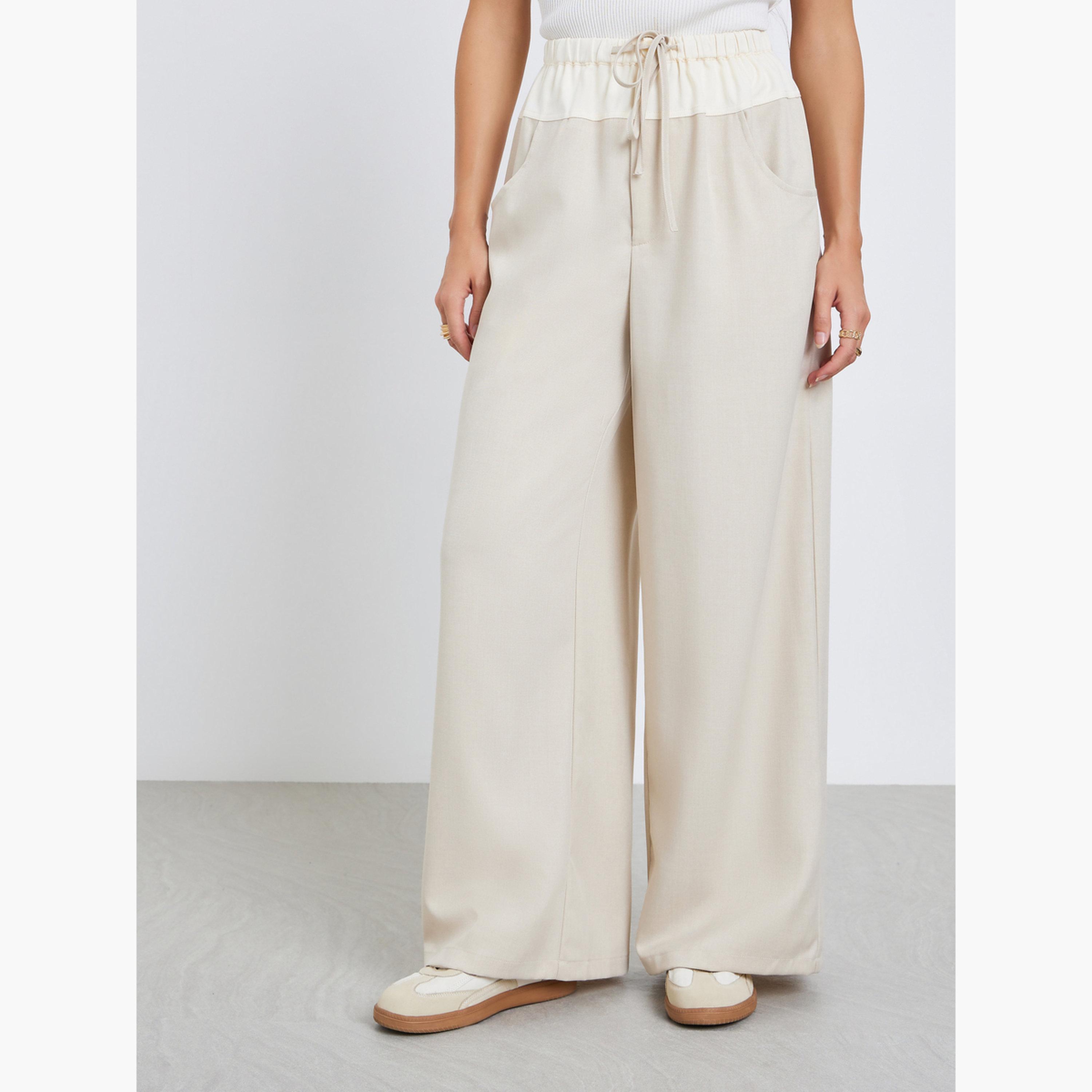 بنطال بأرجل واسعة-women-clothing-bottoms-joggers-image-1