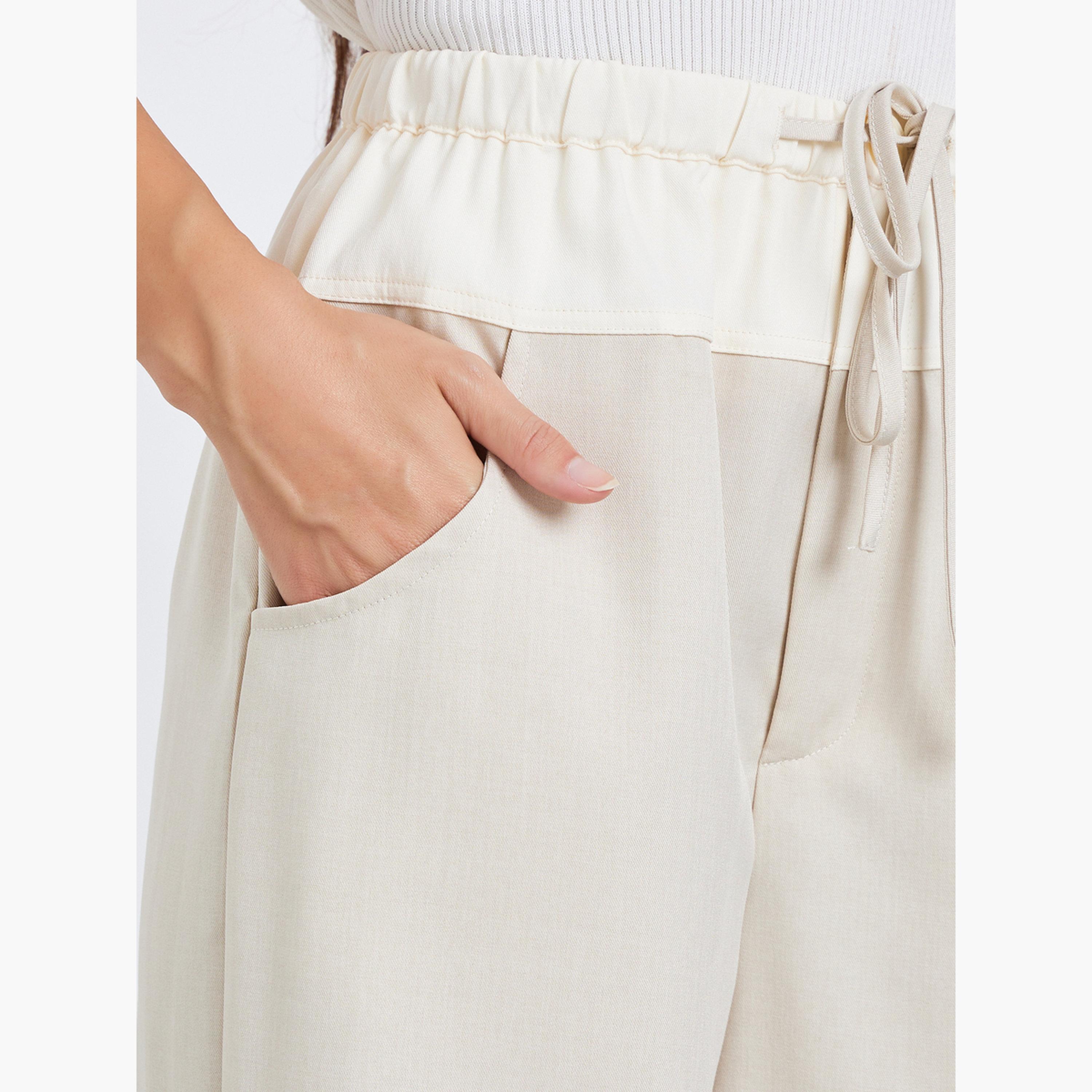 Take Two Women Beige Wide Leg Trousers-women-clothing-bottoms-joggers-image-3