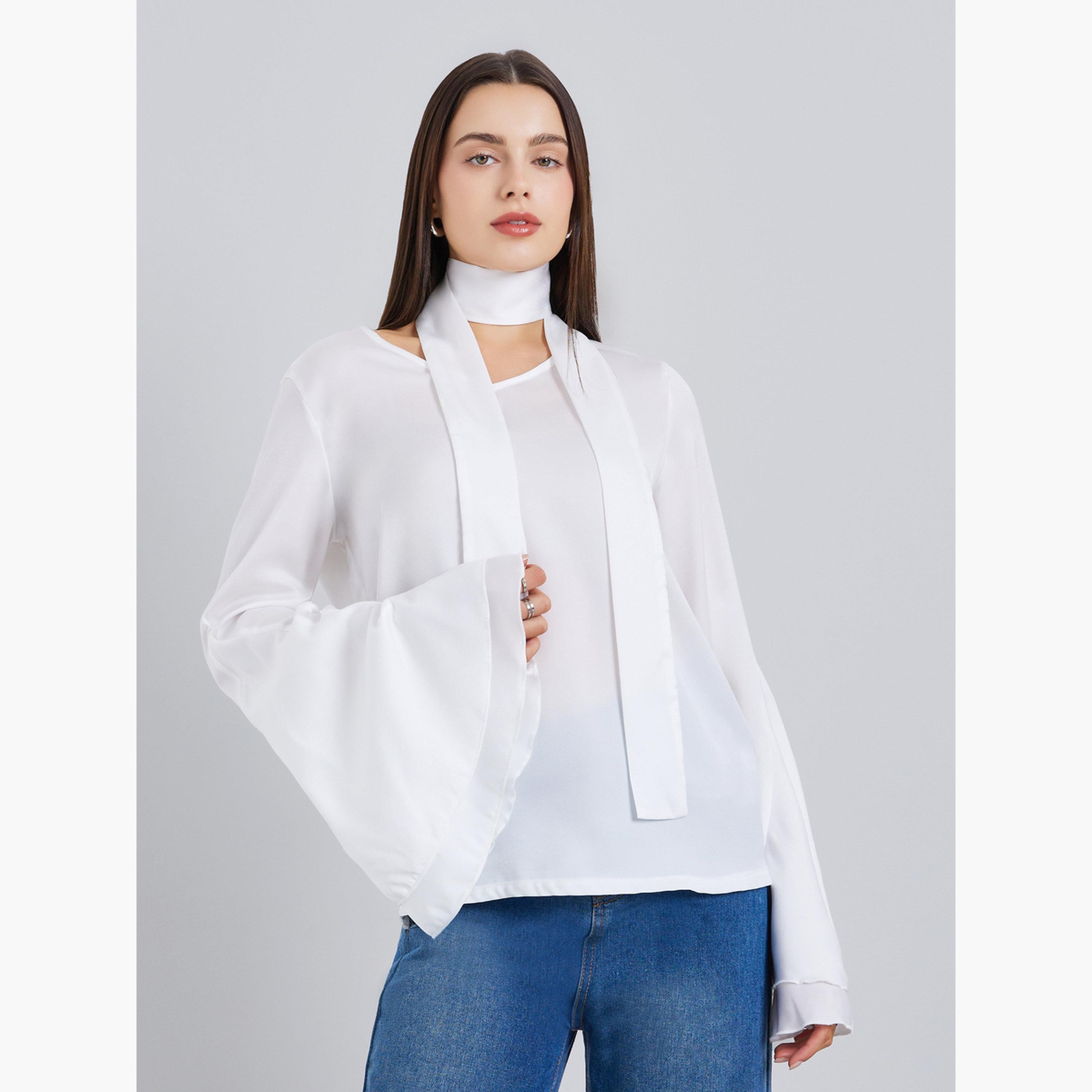 بلوزة بأكمام واسعة-women-clothing-shirtsandblouses-blouses-image-1