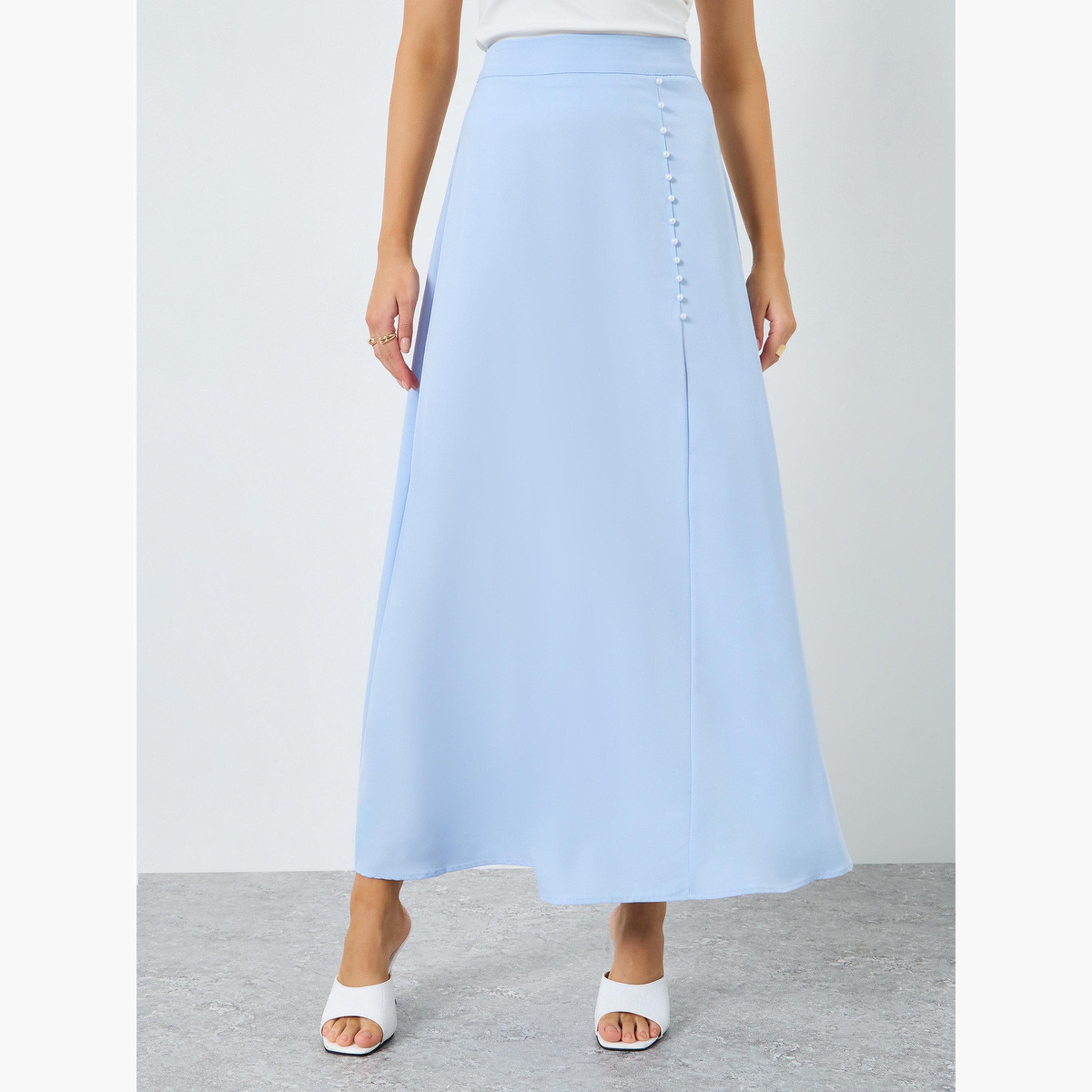 تنورة طويلة بحافة واسعة-women-clothing-bottoms-skirts-image-1