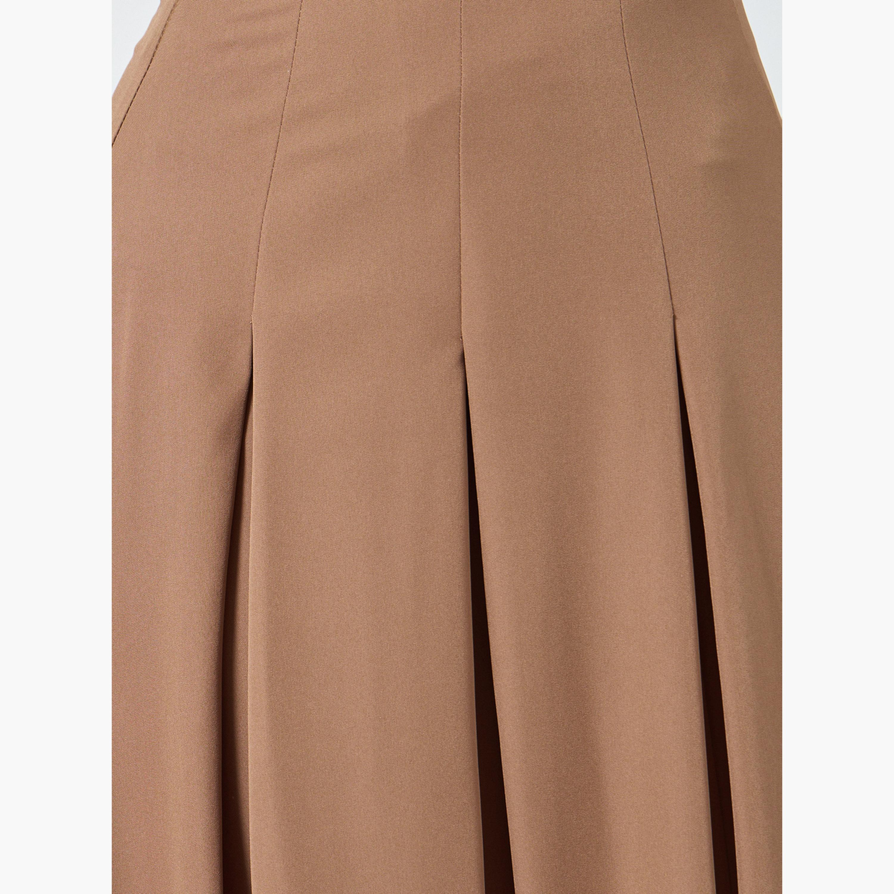 تنورة طويلة بليسيه بحافة واسعة-women-clothing-bottoms-skirts-image-3