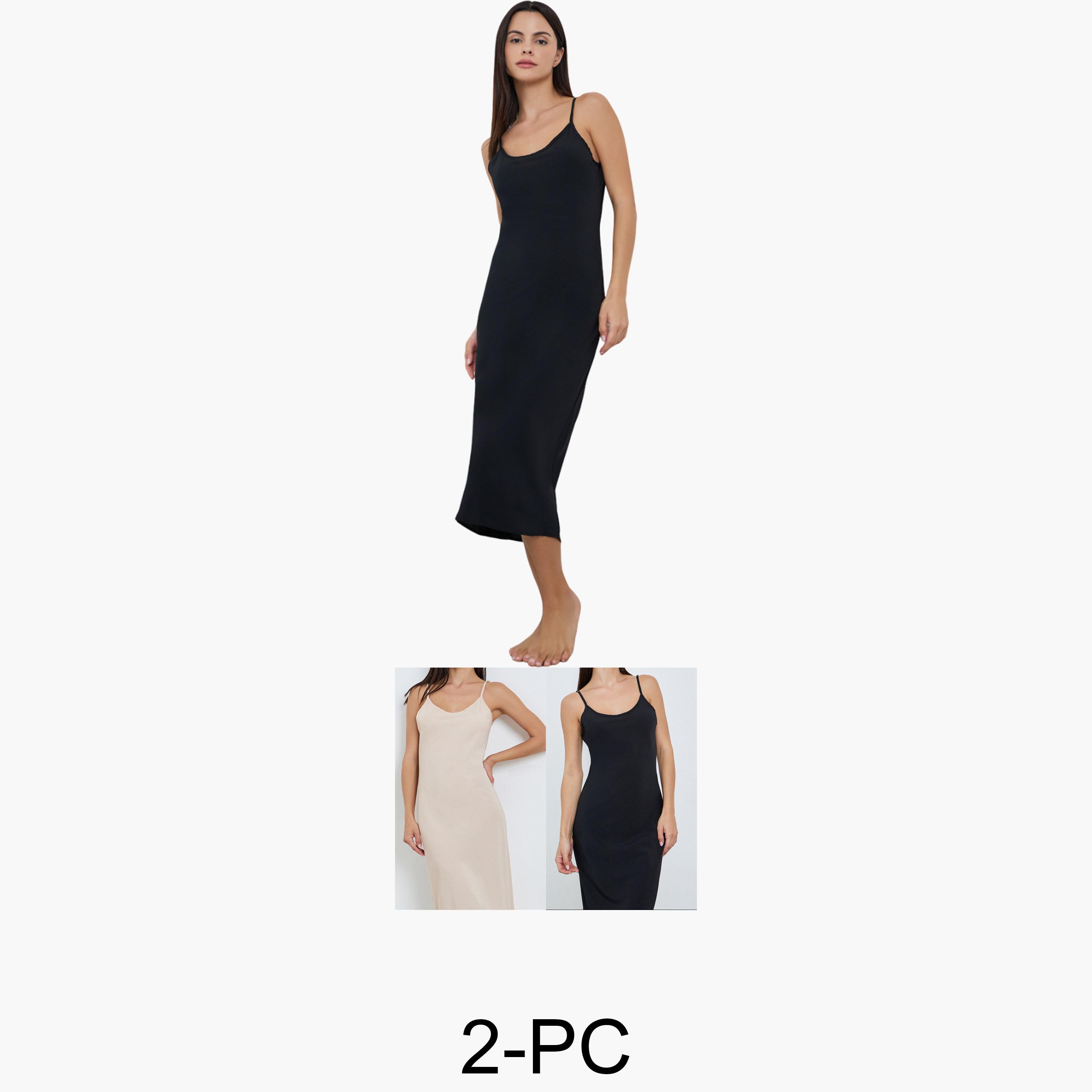 طقم من 2 قميص نوم بحمالات رفيعة-women-clothing-nightwear-nighties-image-1