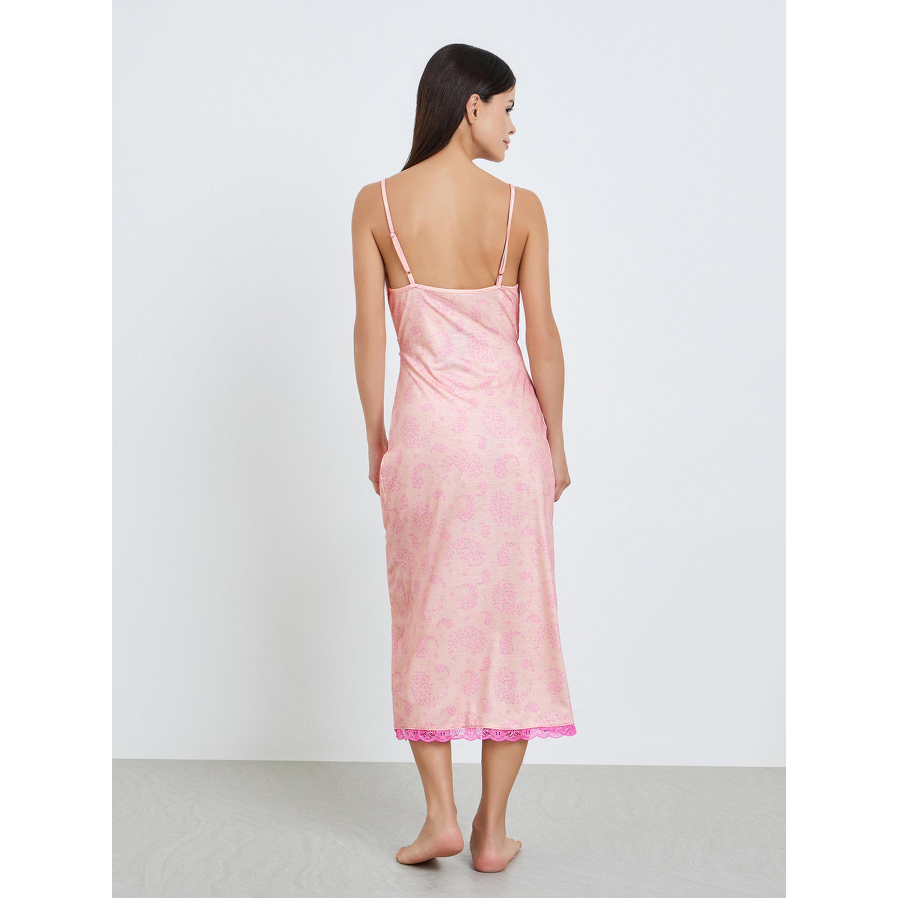 قميص نوم بتفاصيل دانتيل للنساء-women-clothing-nightwear-nighties-image-4