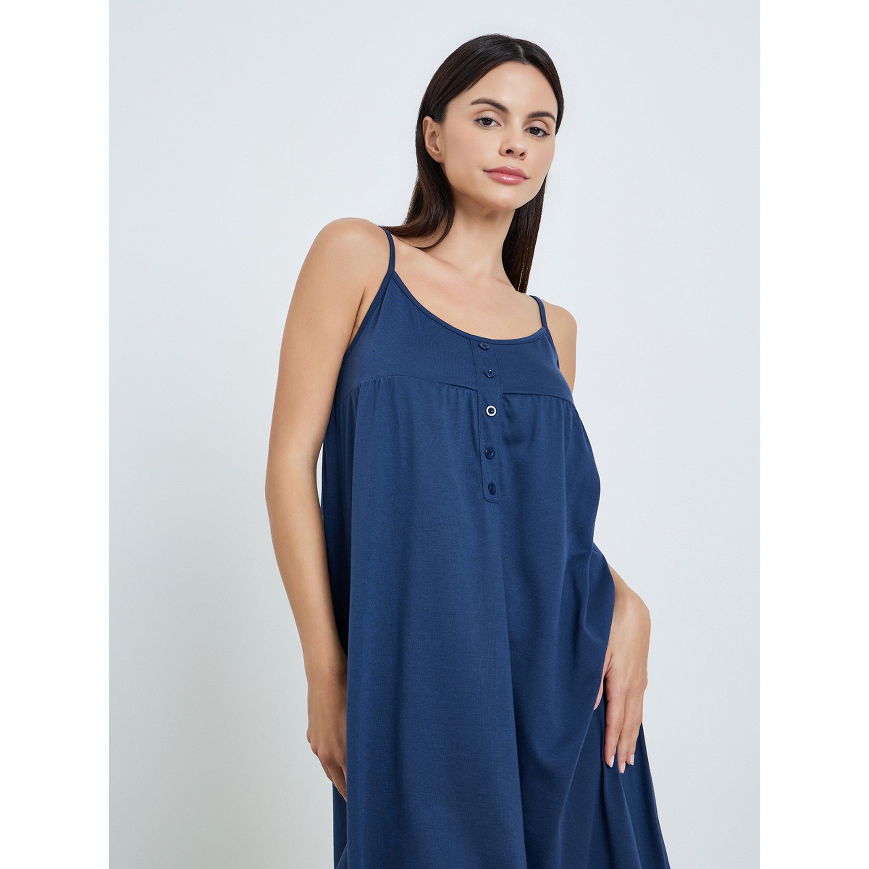 قميص نوم بحمالات رفيعة وحافة مكشكشة للنساء-women-clothing-nightwear-nighties-image-2