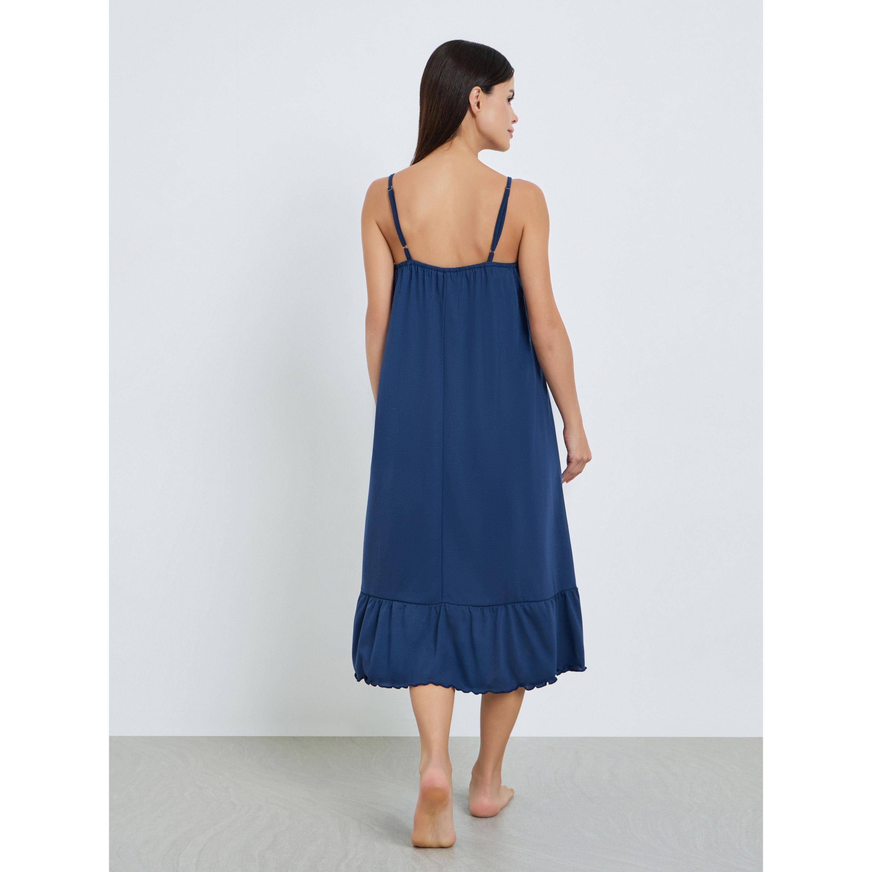 قميص نوم بحمالات رفيعة وحافة مكشكشة للنساء-women-clothing-nightwear-nighties-image-4
