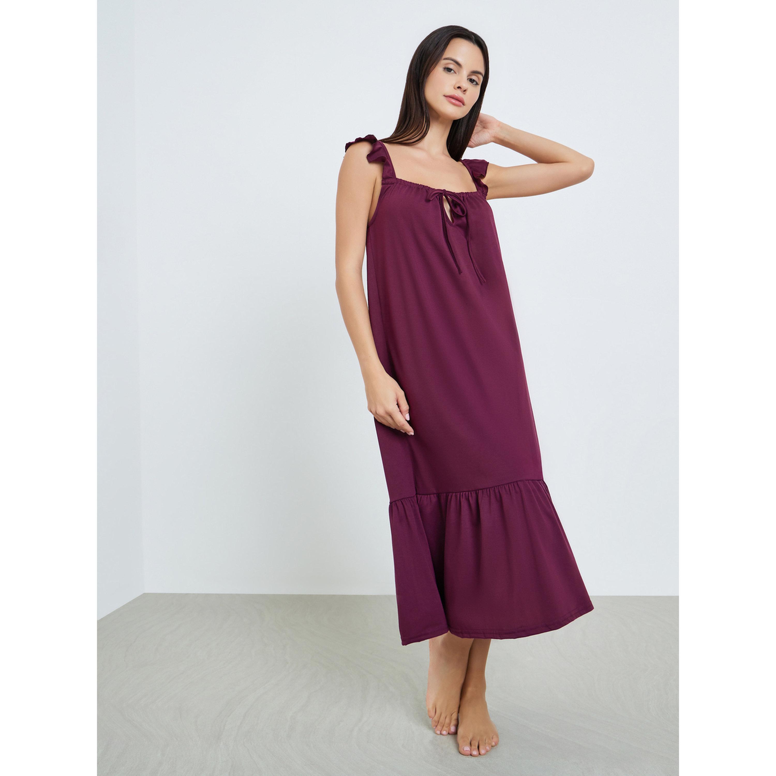 قميص نوم بحمالات رفيعة للنساء-women-clothing-nightwear-nighties-image-1