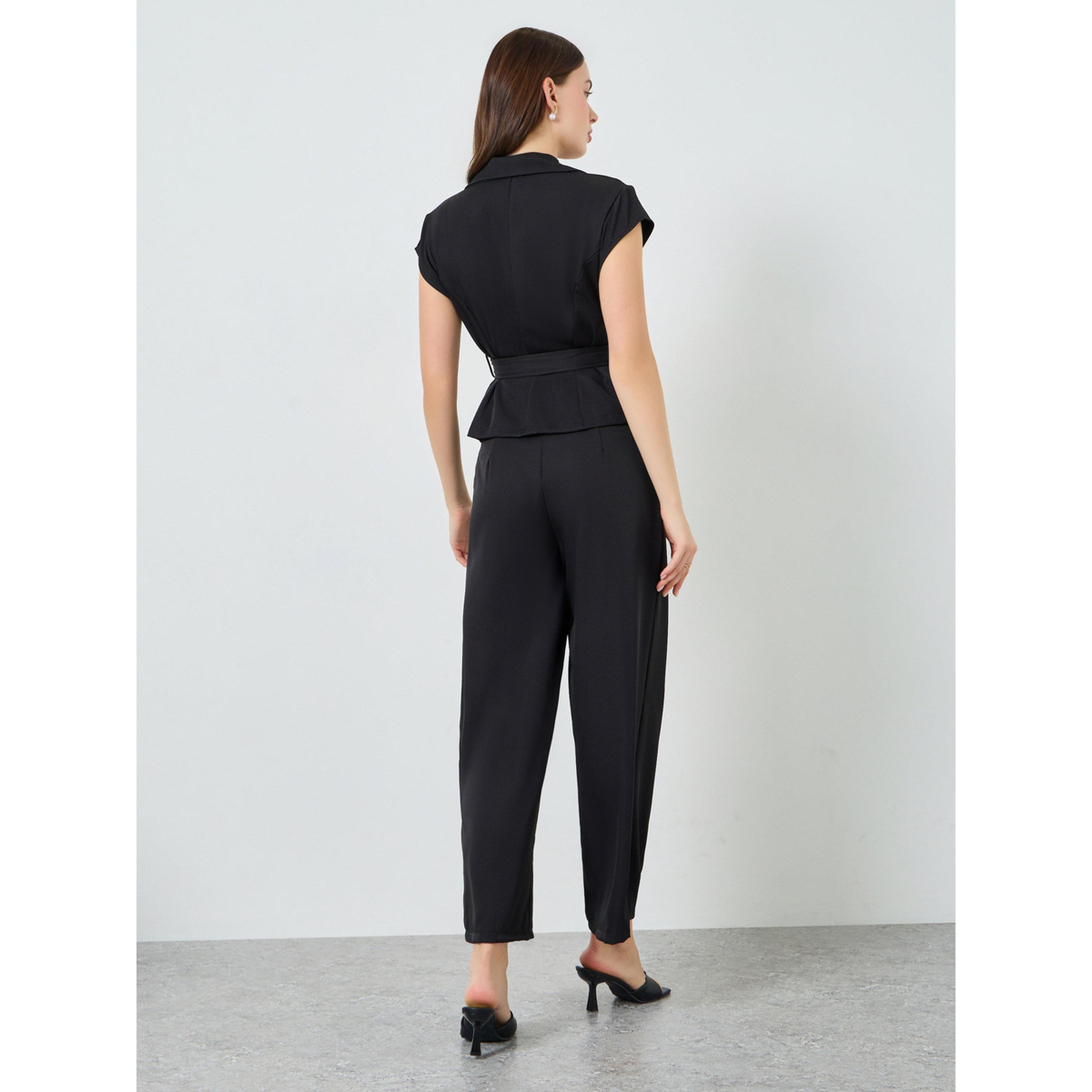 Styli Women Belted Tailored Top and Pants Co-Ords-women-clothing-coordsets-image-5