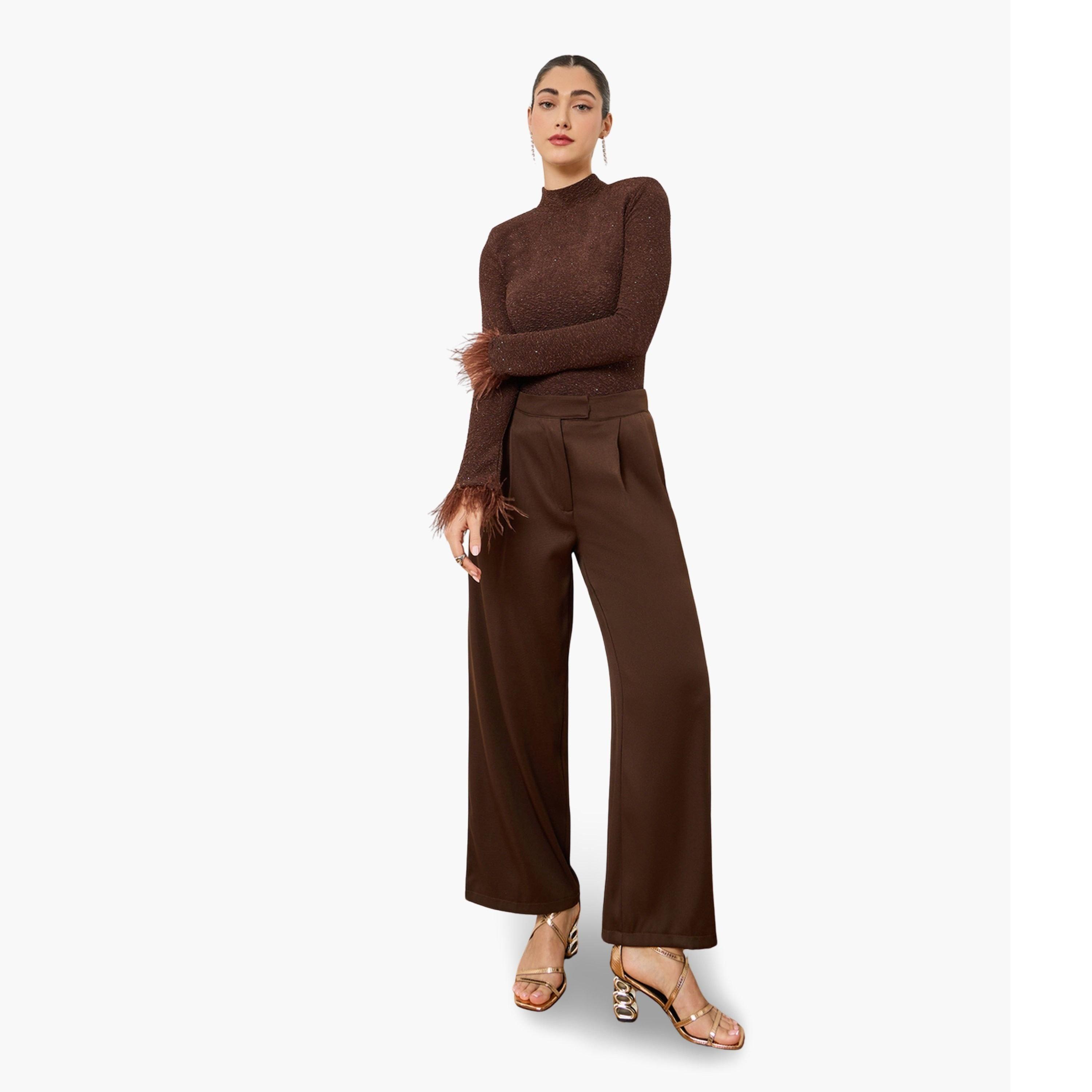 بلوزة محبوك بأساور ريش-women-clothing-tshirts-image-2