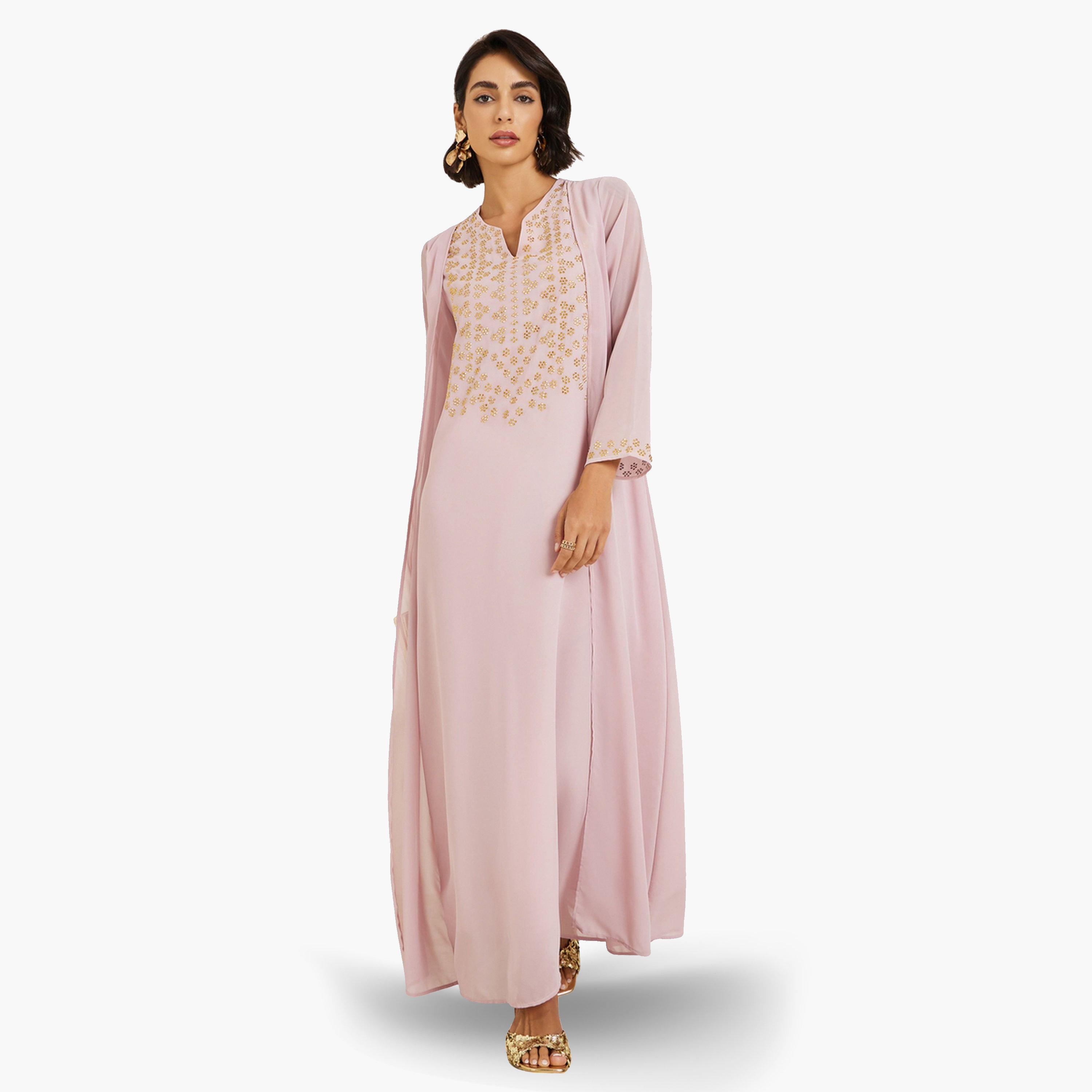 Styli Women Crystal Embellished Jalabiya-women-arabicclothing-jalabiyas-image-1