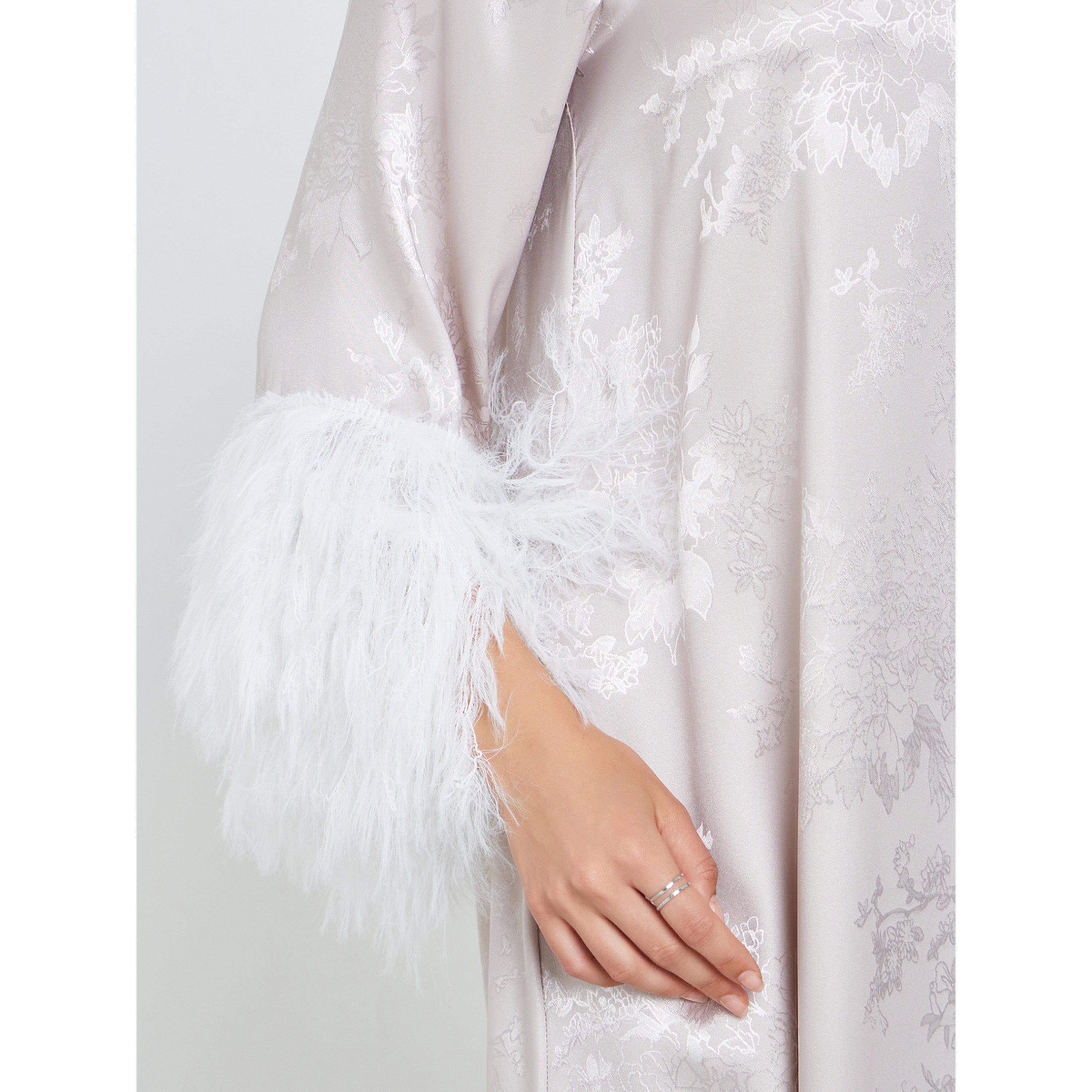 جلابية جاكار بحافة ريش صناعي-women-arabicclothing-jalabiyas-image-3